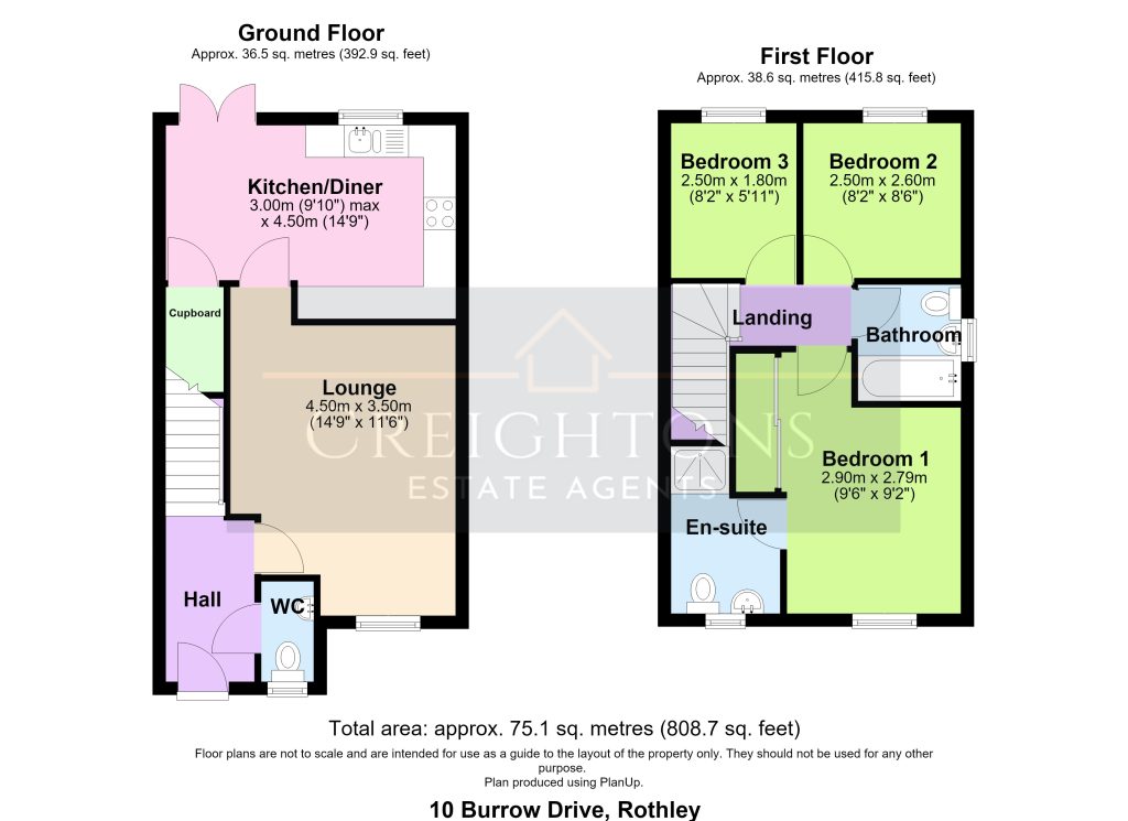 10, Burrow Drive, Rothley floorplan
