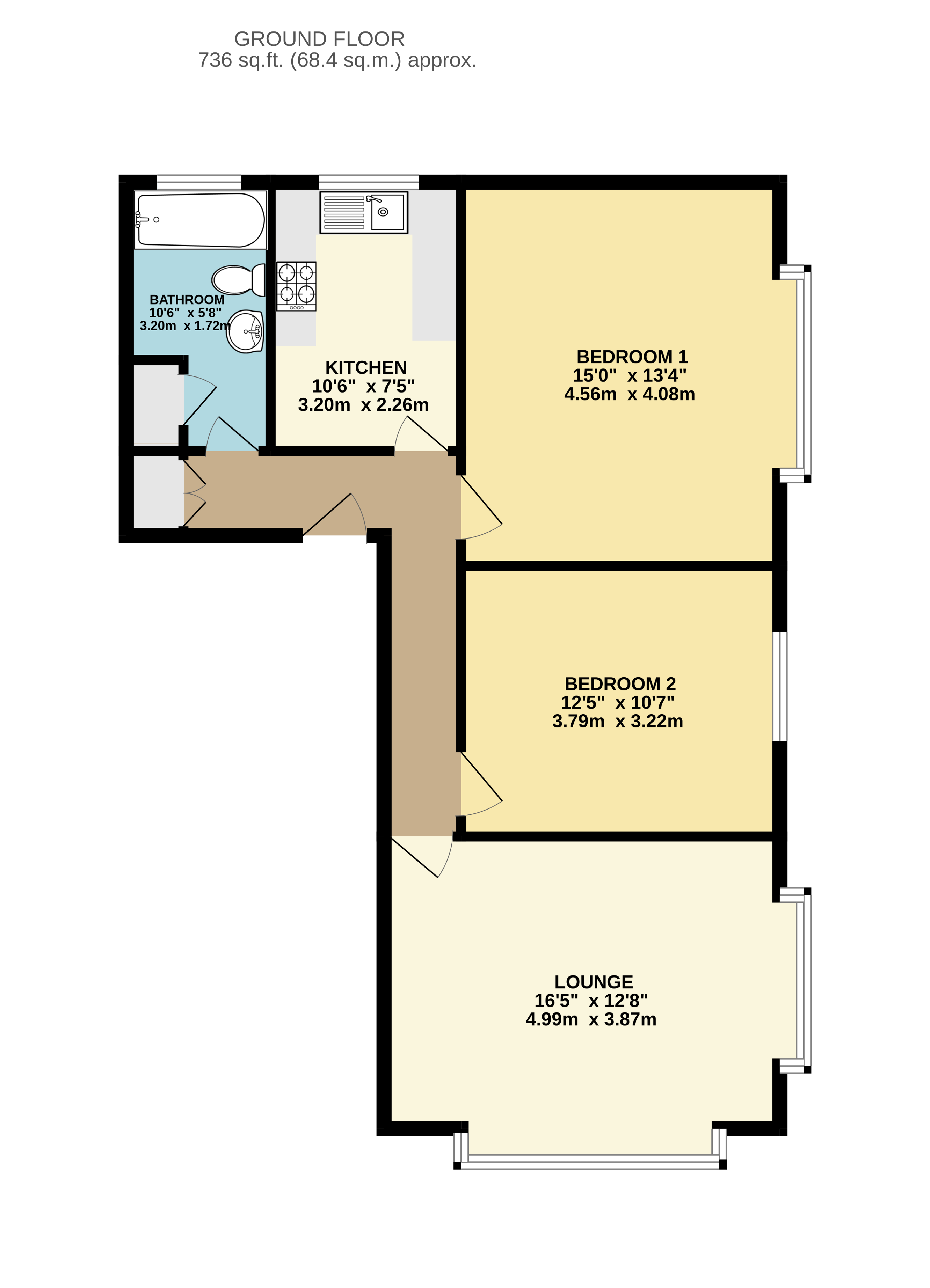 Flat 1,, 55 Bargate, Grimsby floorplan