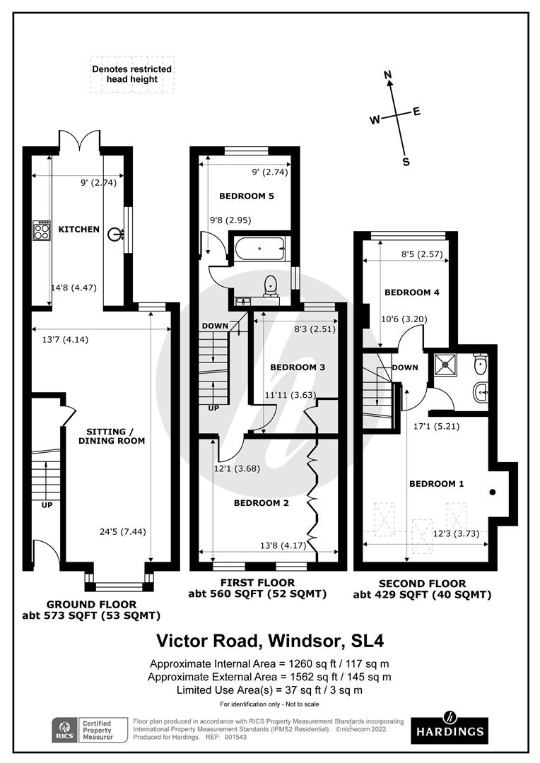 Victor Road, Windsor, Berkshire SL4, 5 bedroom terraced house for sale