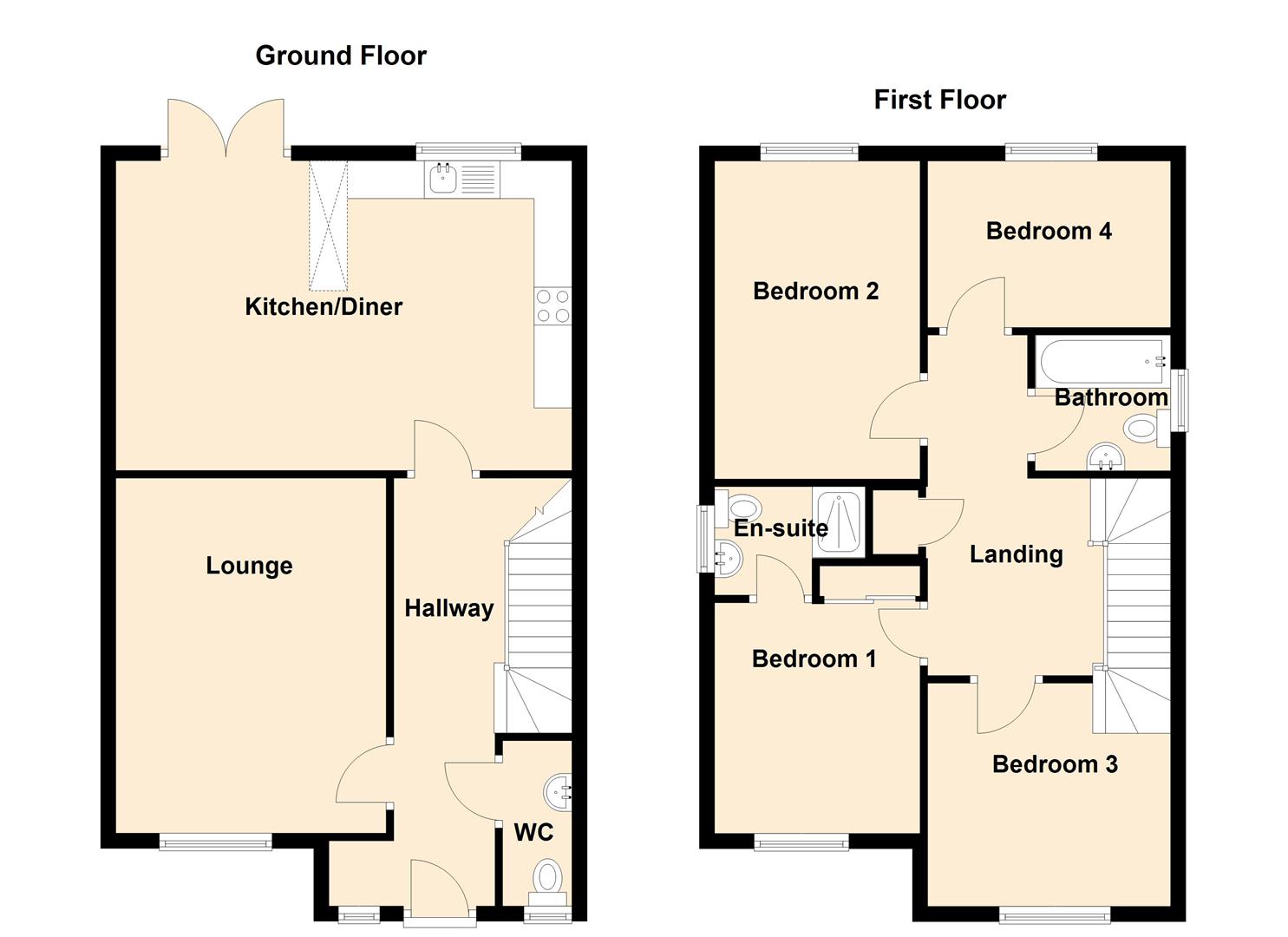 58, Bryn Uchaf, Llanelli floorplan