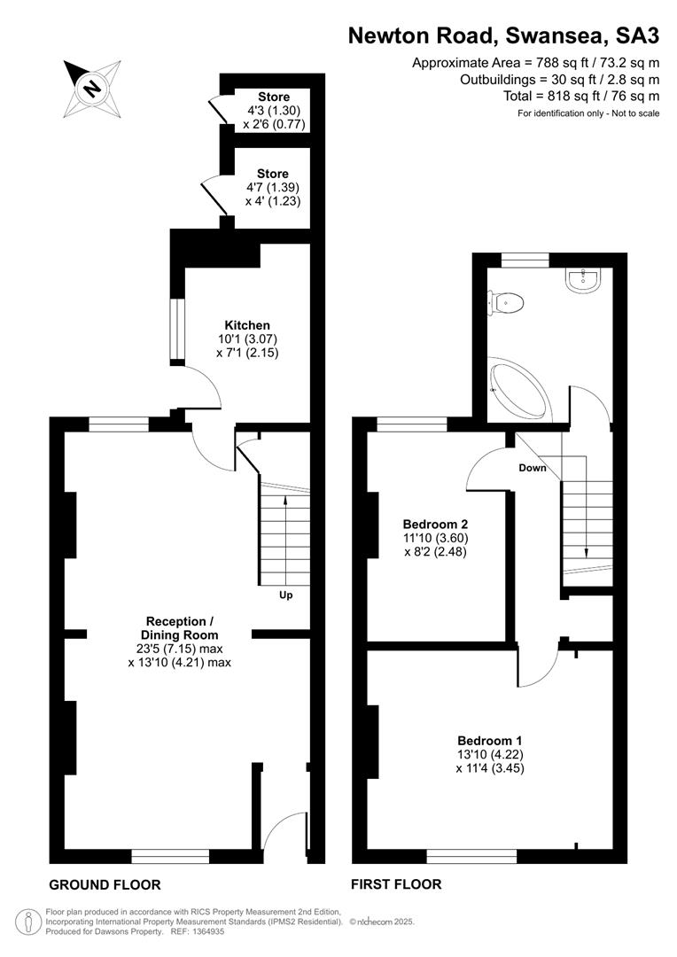 186, Newton Road, Swansea floorplan