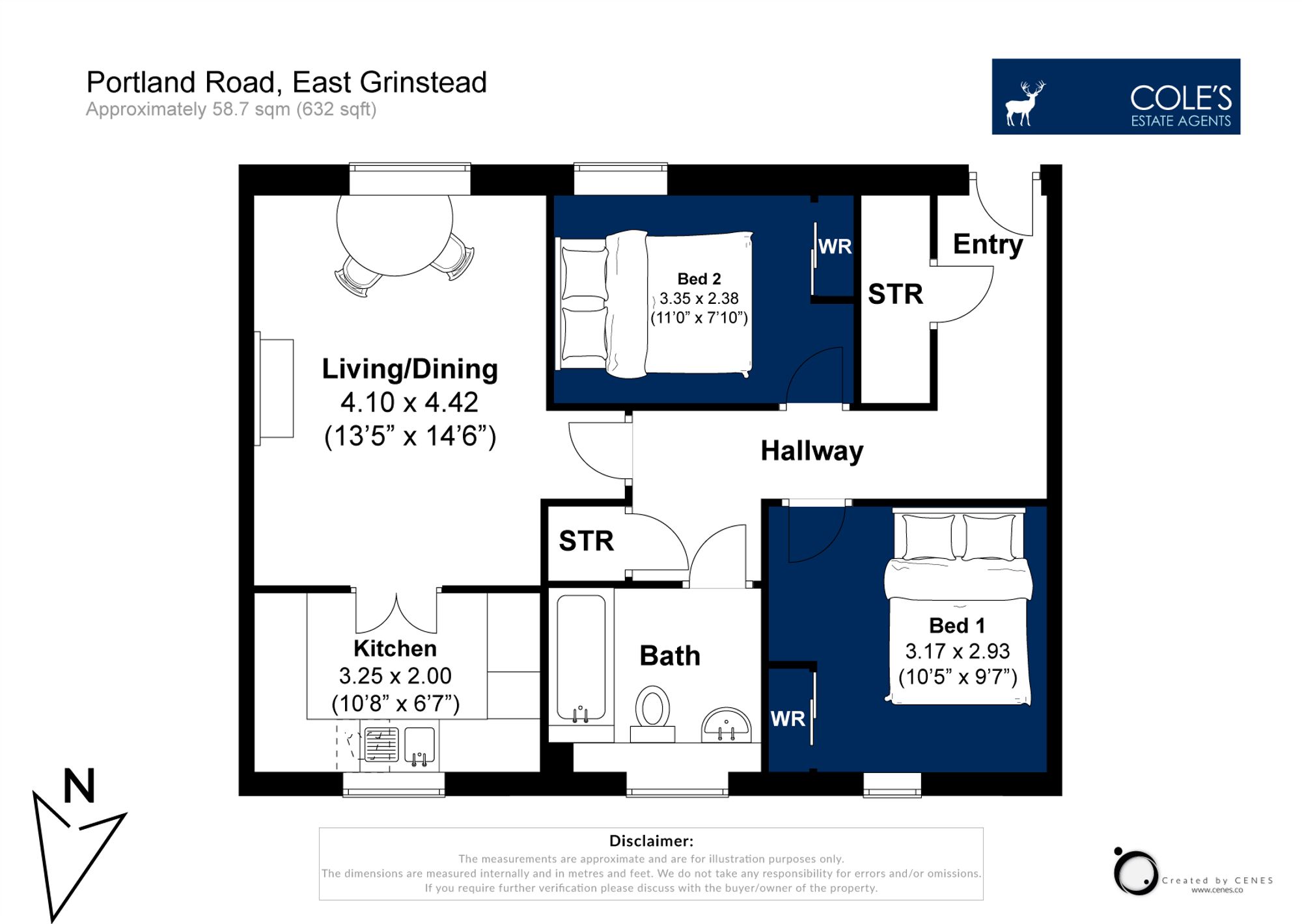 Flat 30, Forest Lodge Portland Road, East Grinstead floorplan