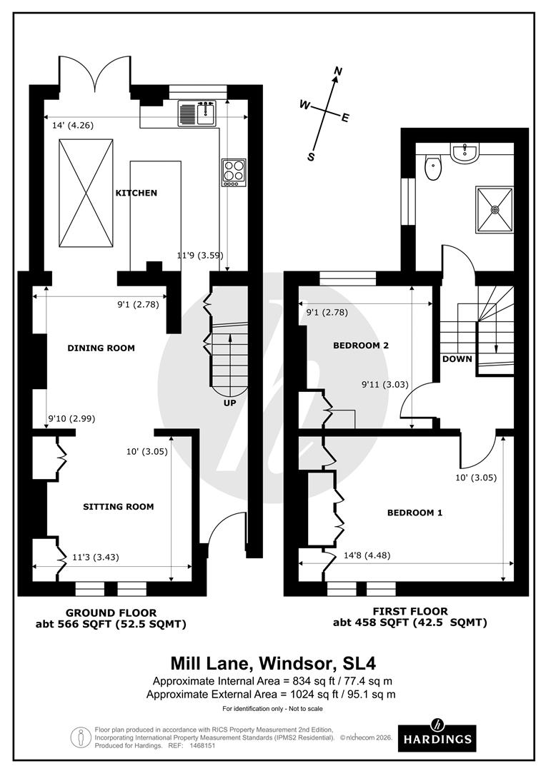 17, Mill Lane, Windsor floorplan