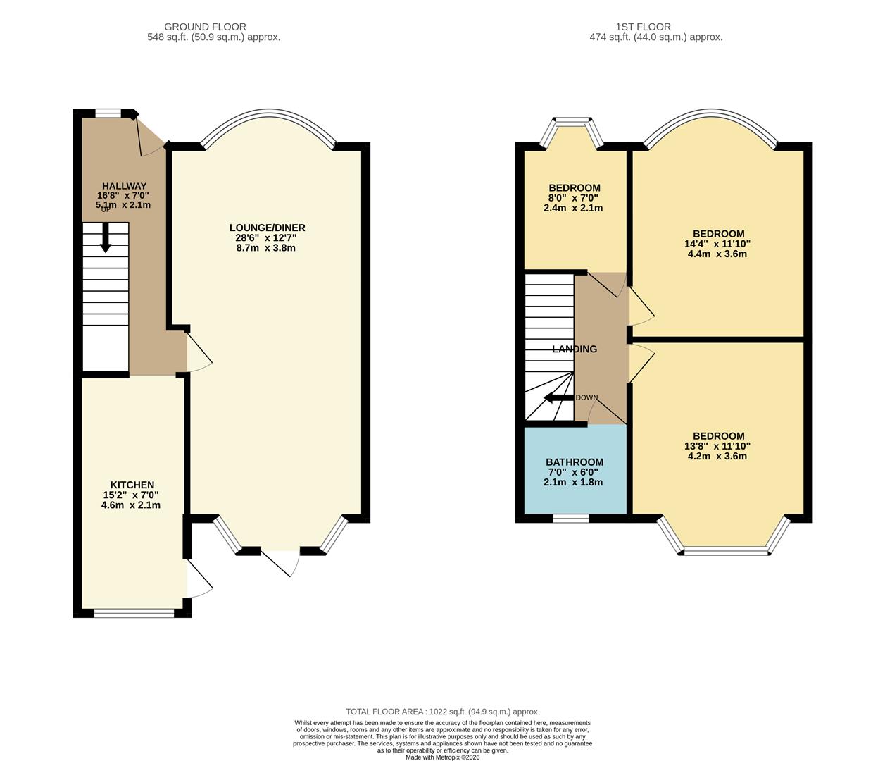4, Alma Avenue, Highams Park floorplan