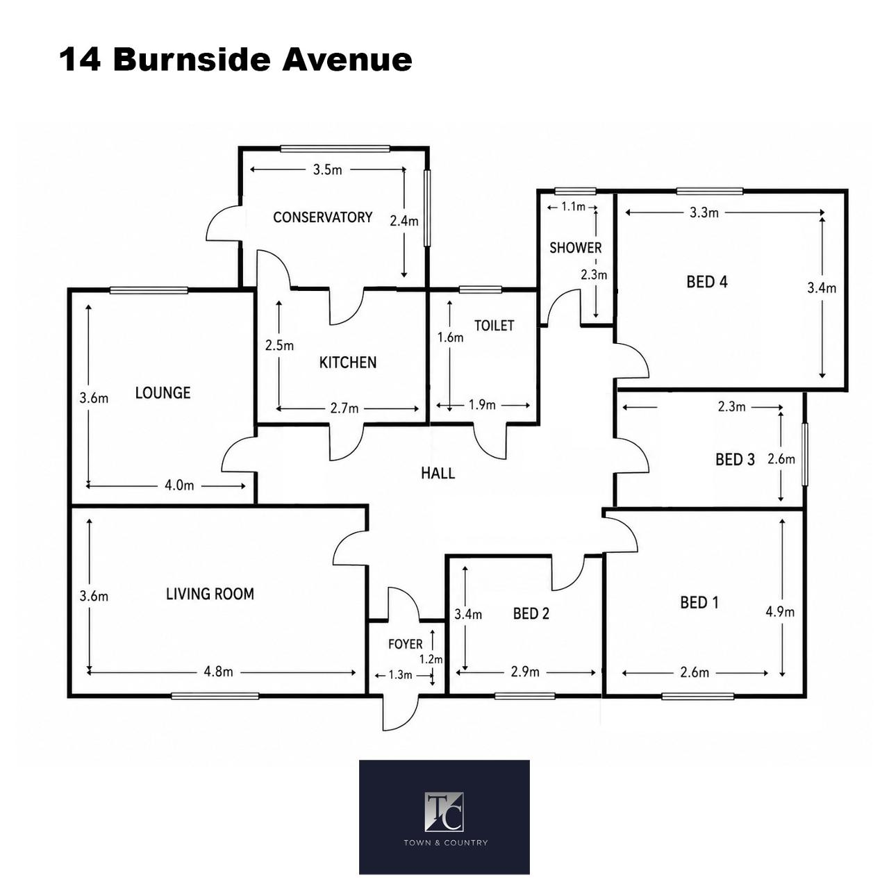 14, Burnside Avenue, Kirkintilloch floorplan