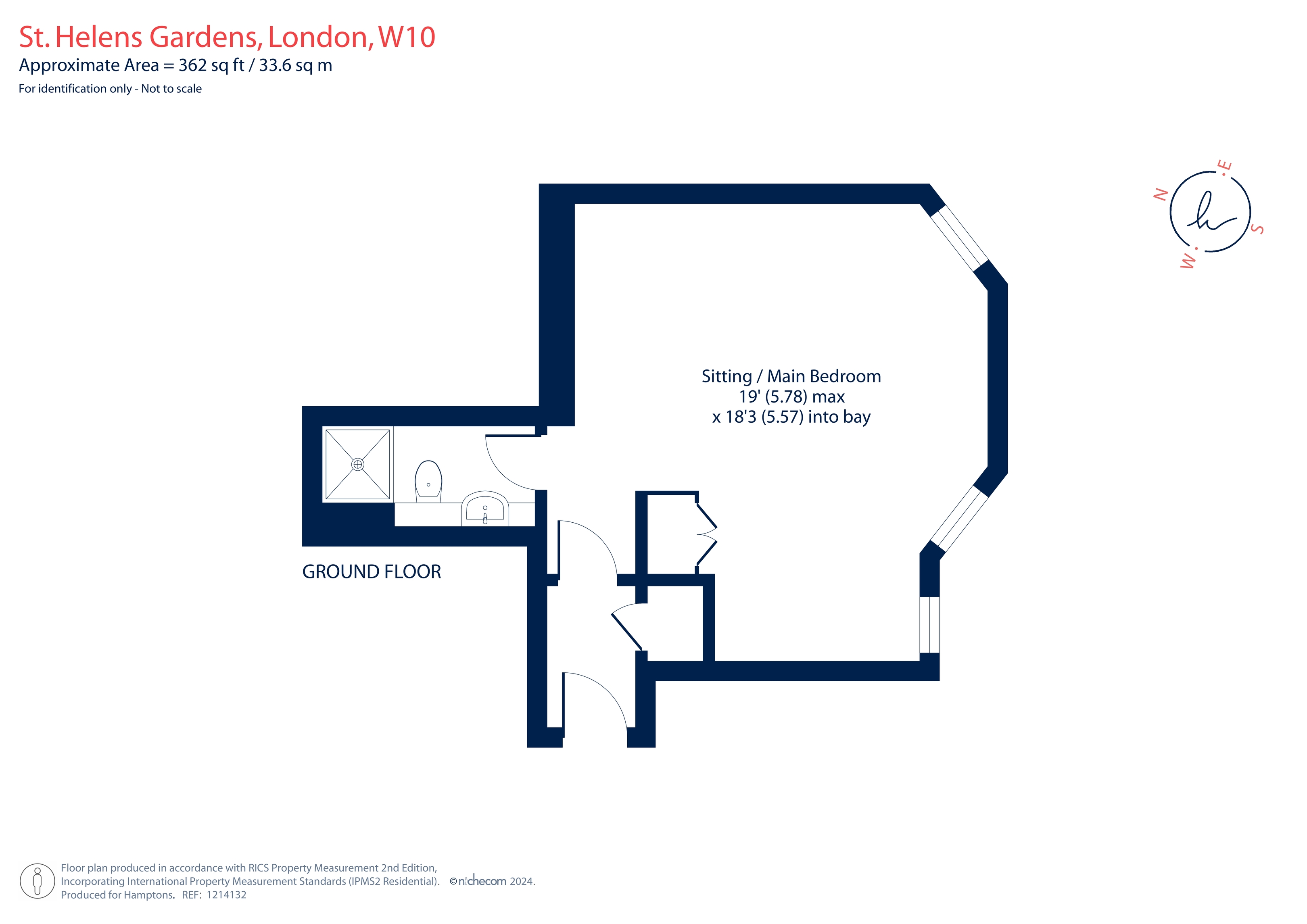 6, 64, St Helens Gardens, London floorplan