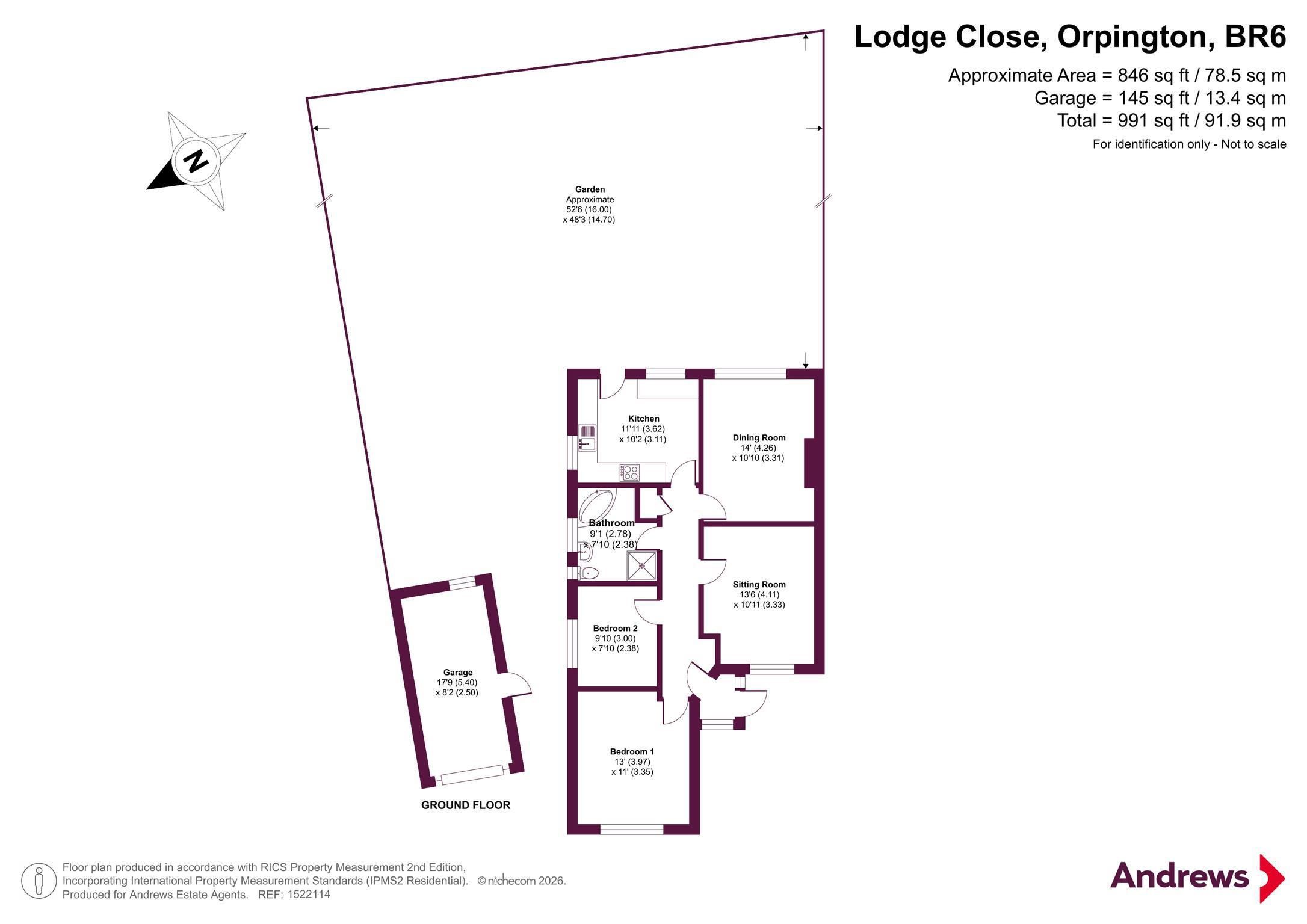 12, Lodge Close, Orpington floorplan