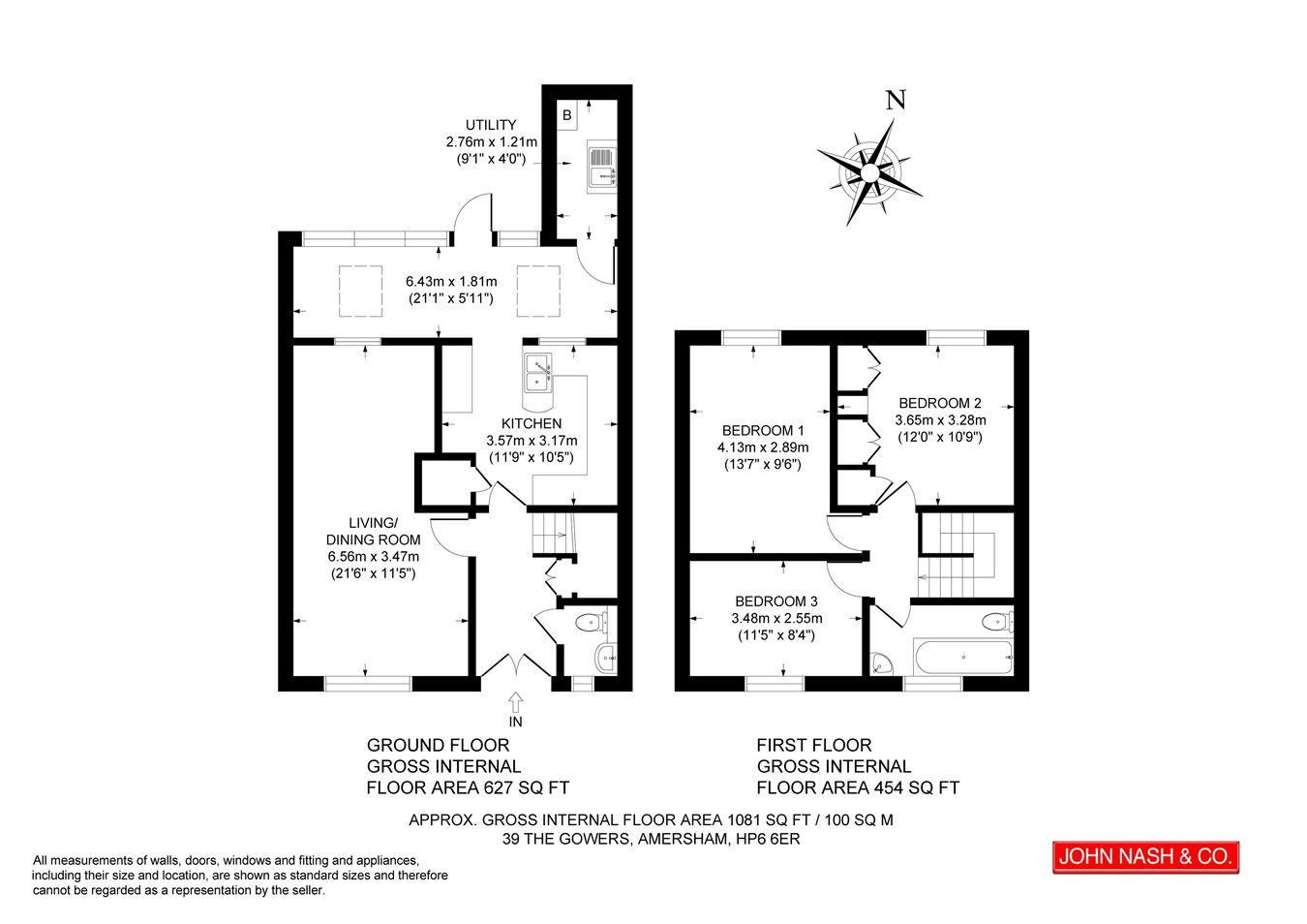 39, The Gowers, Amersham floorplan