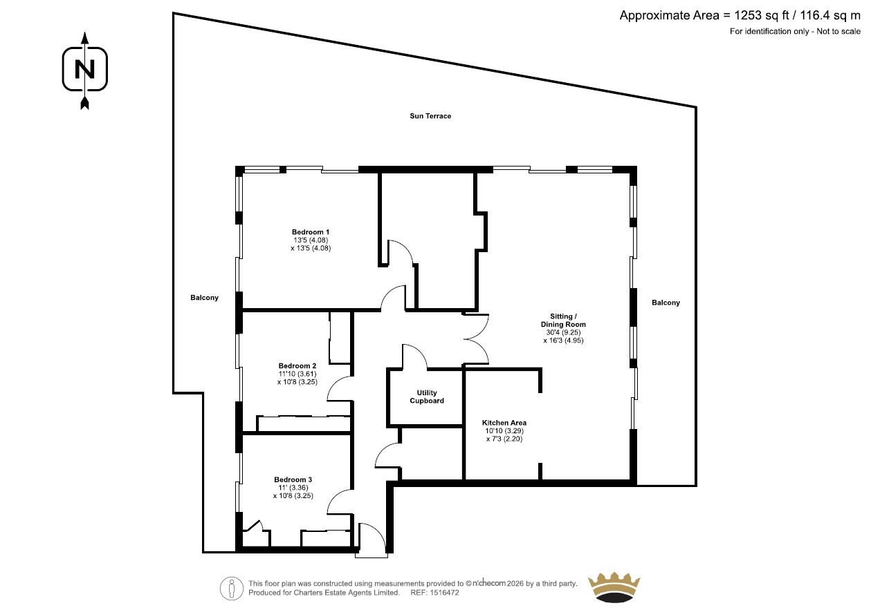 12, The Beach Residences, Worthing floorplan
