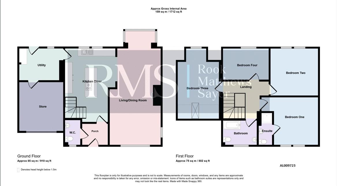 1, Lordenshaw Drive, Morpeth floorplan