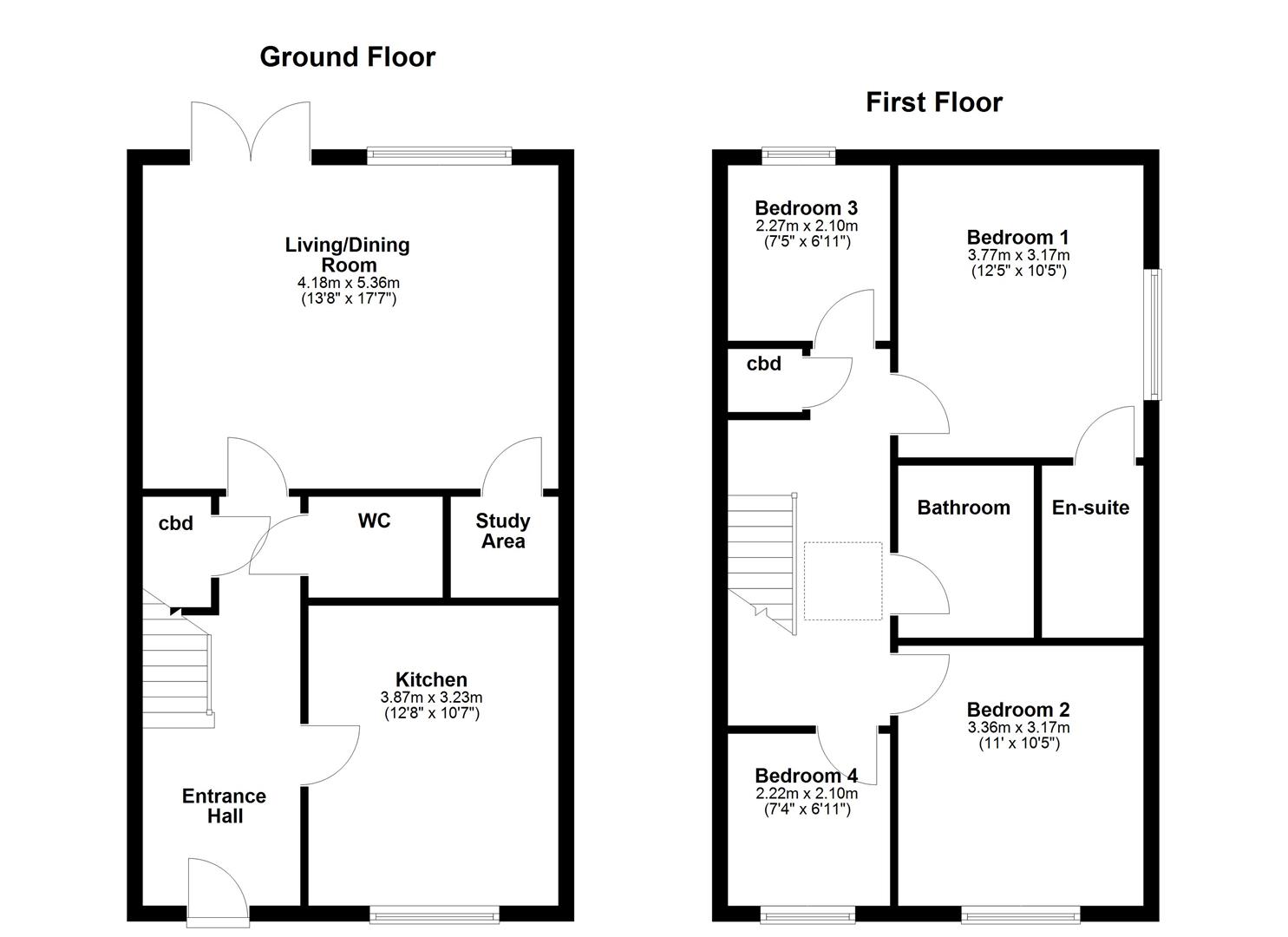 3, Hunts Field Drive, Corby floorplan