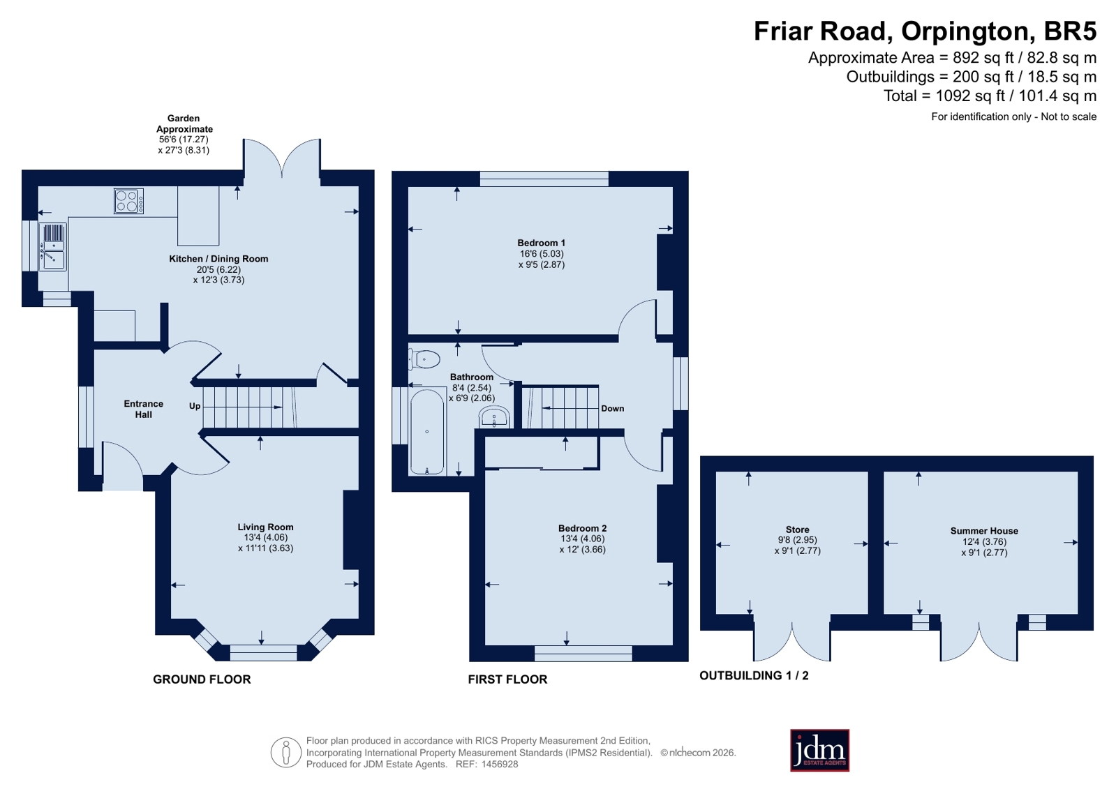 83, Friar Road, Orpington floorplan