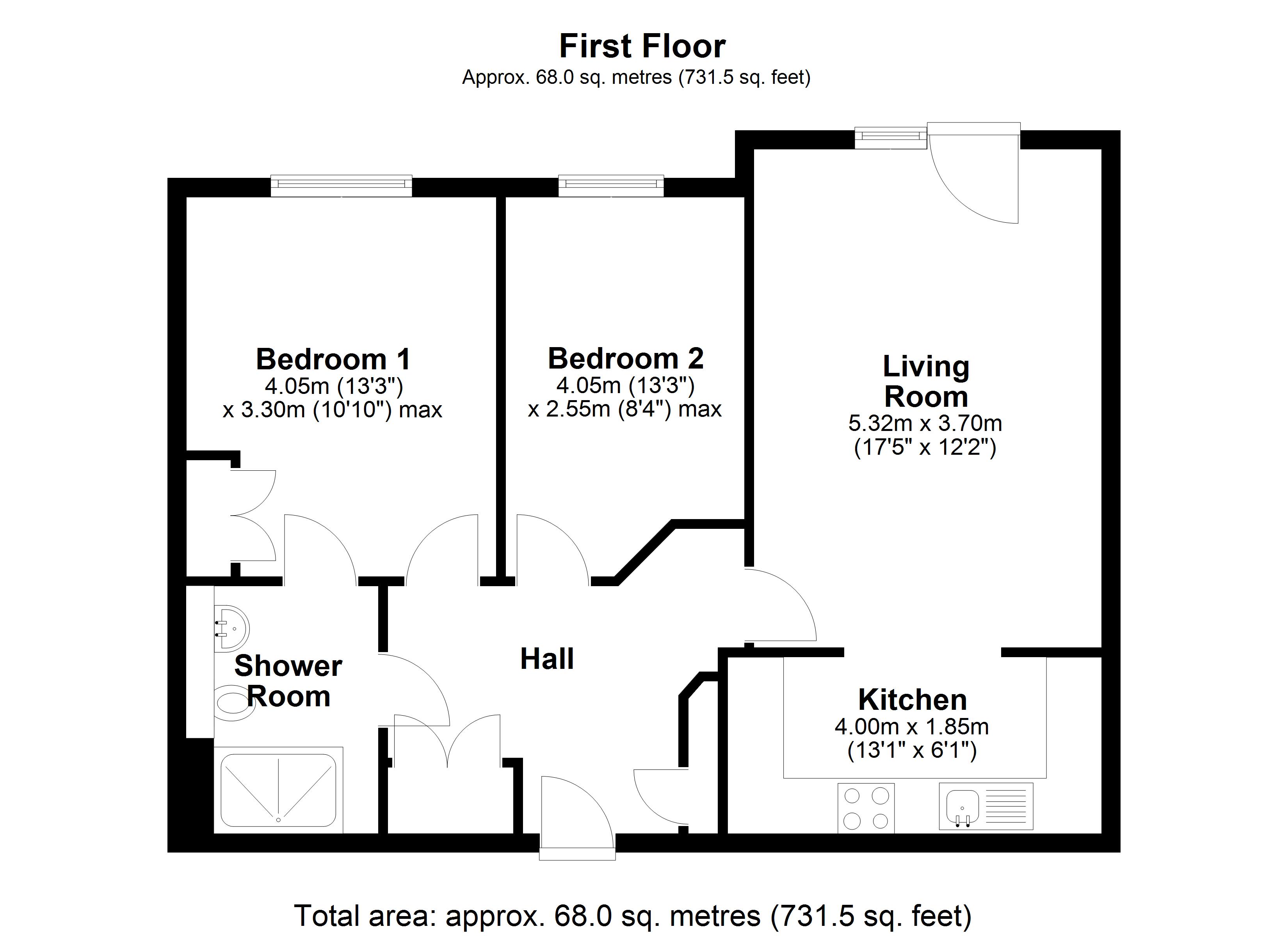 25, Fitzwarren Court, Swindon floorplan