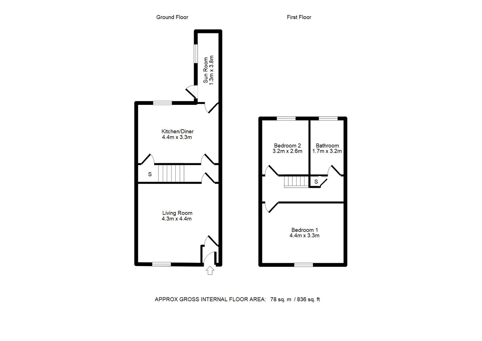 45, Fairy Street, Bury floorplan
