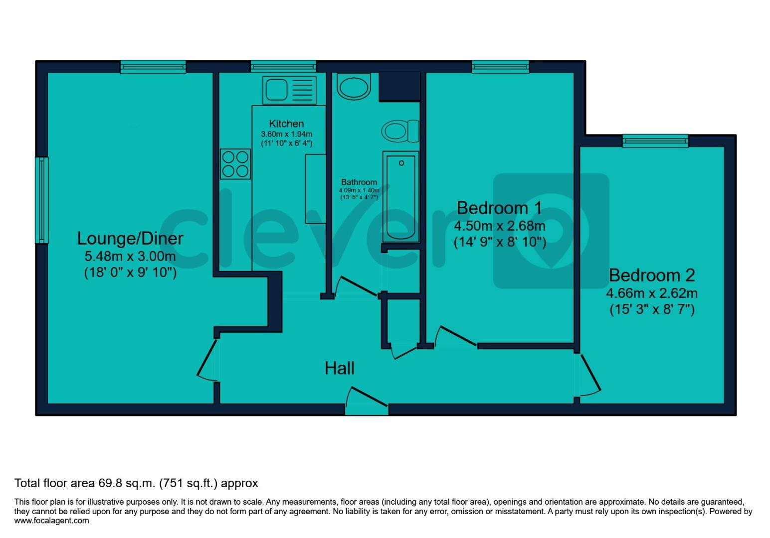 18, Kinnaird Crescent, Plymouth floorplan