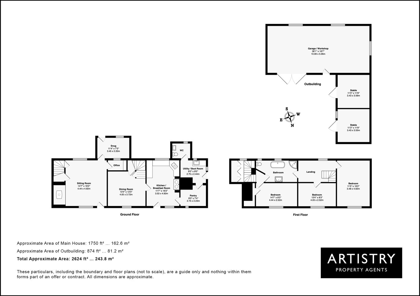 Oak Tree Cottage, North End, Bletsoe, Bedfordshire floorplan