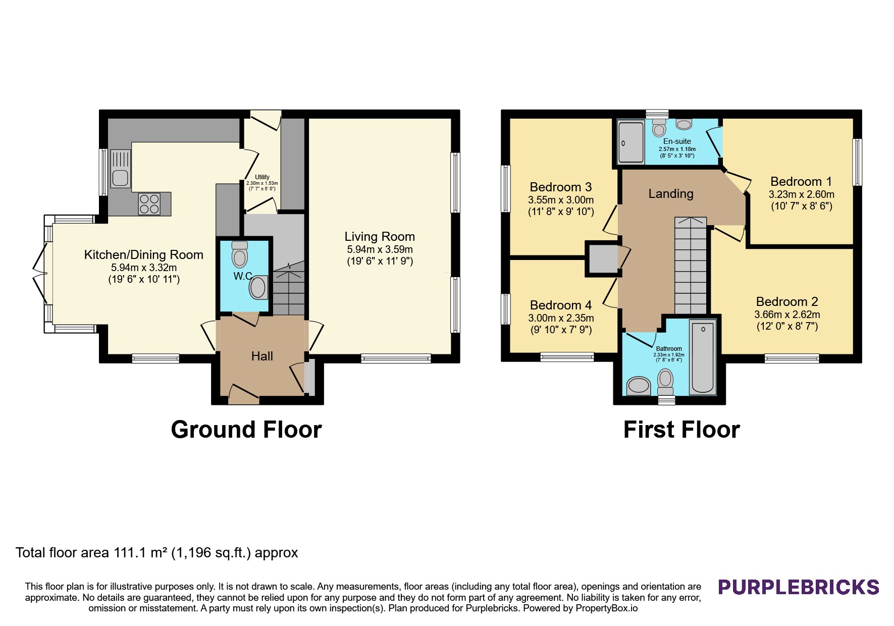 33, Woodland Crescent, Hatfield floorplan