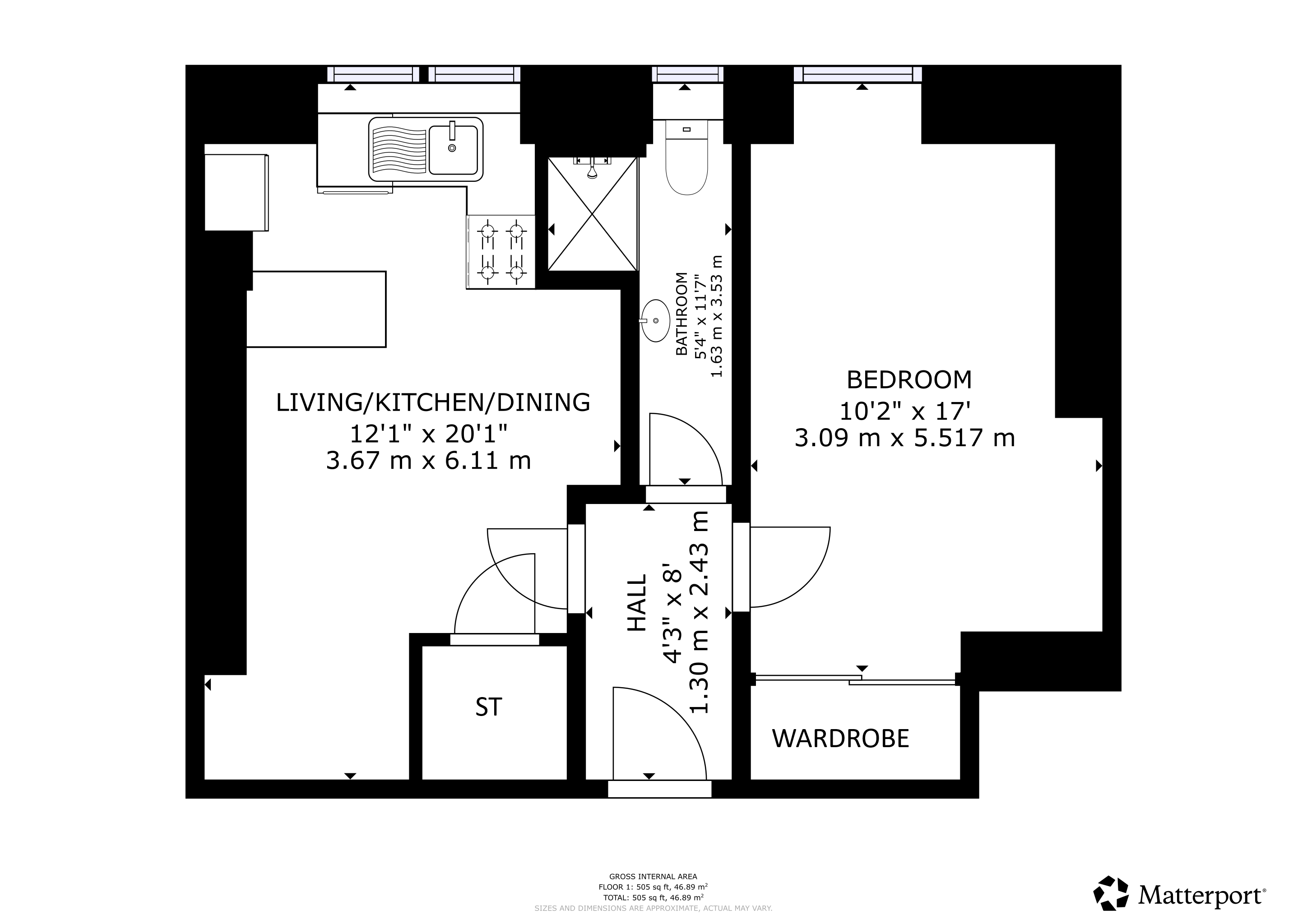27 Strathyre Street, Flat 3/2, Glasgow floorplan