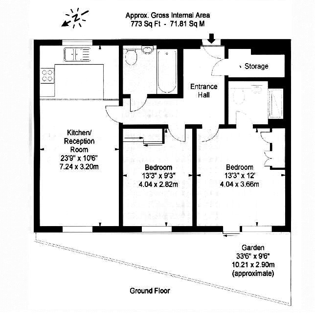 2 Bedrooms Flat to rent in Horsley Court, Montaigne Close, London SW1P