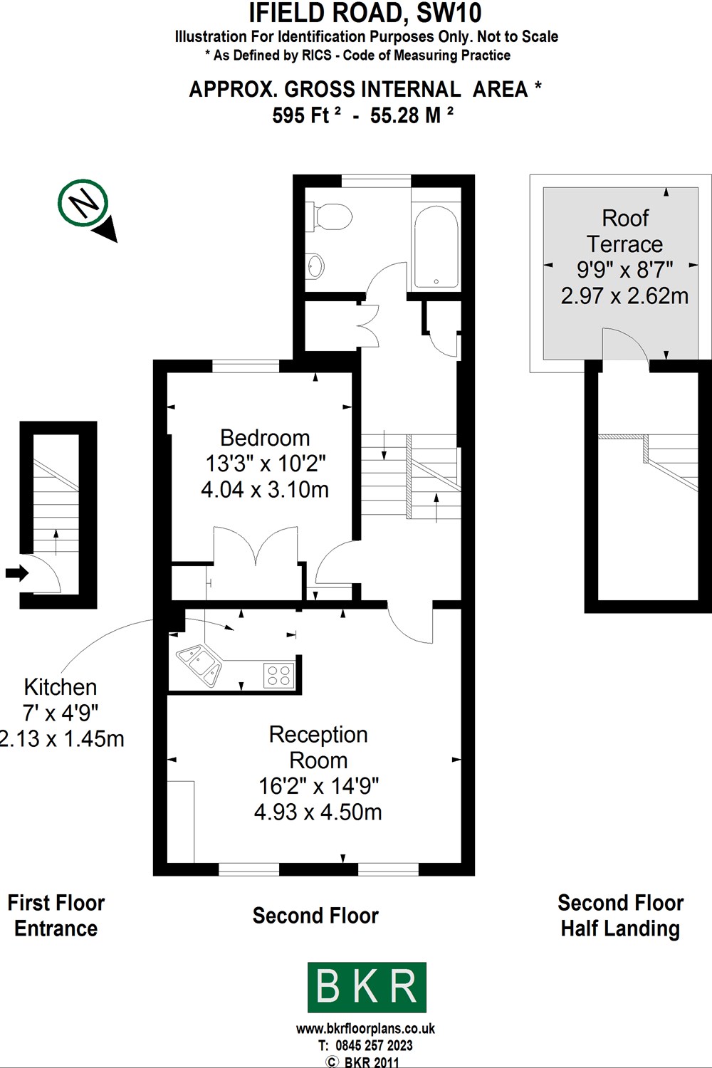 Flat 1, 22 Ifield Road, London floorplan