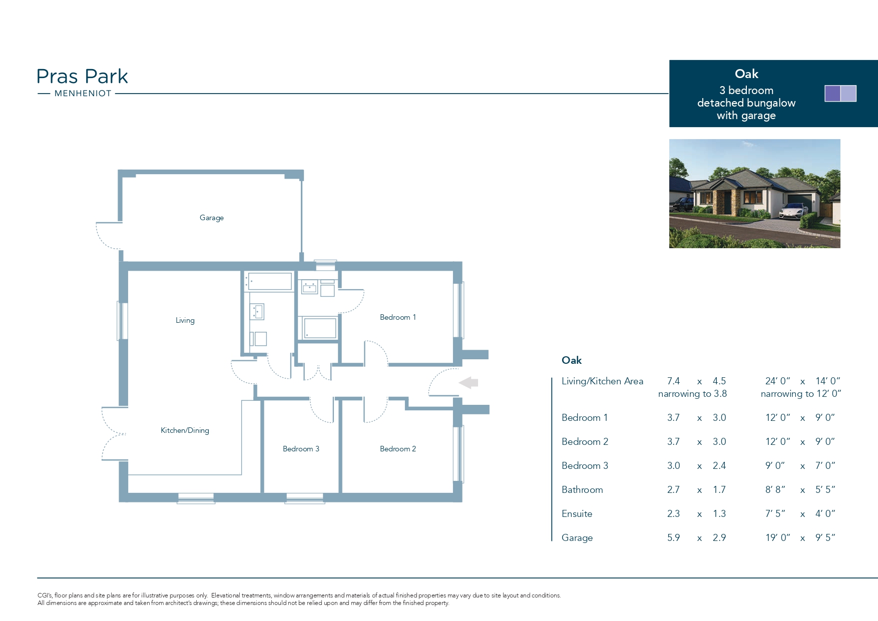 Plot 4, The Oak Pras Park, Menheniot Liskeard Cornwall, Cornwall floorplan