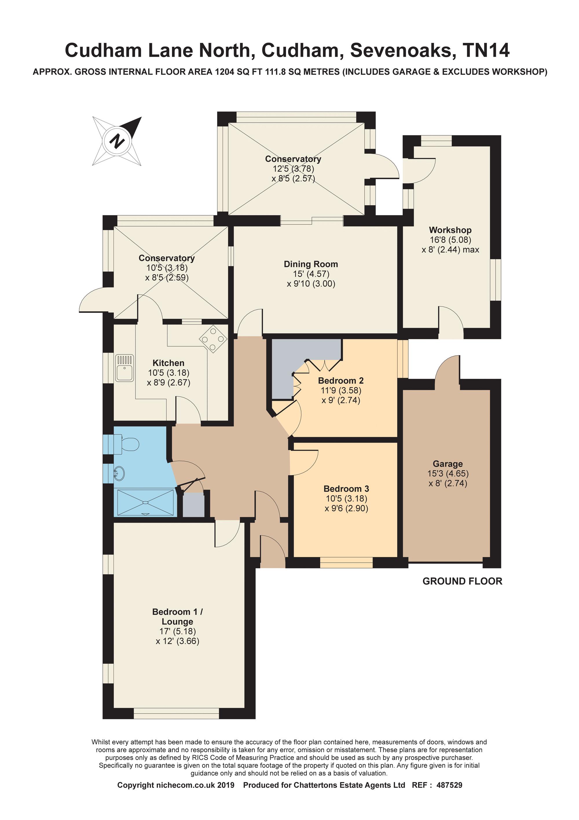 3 Bedrooms Bungalow for sale in Cudham Lane North, Cudham, Sevenoaks TN14