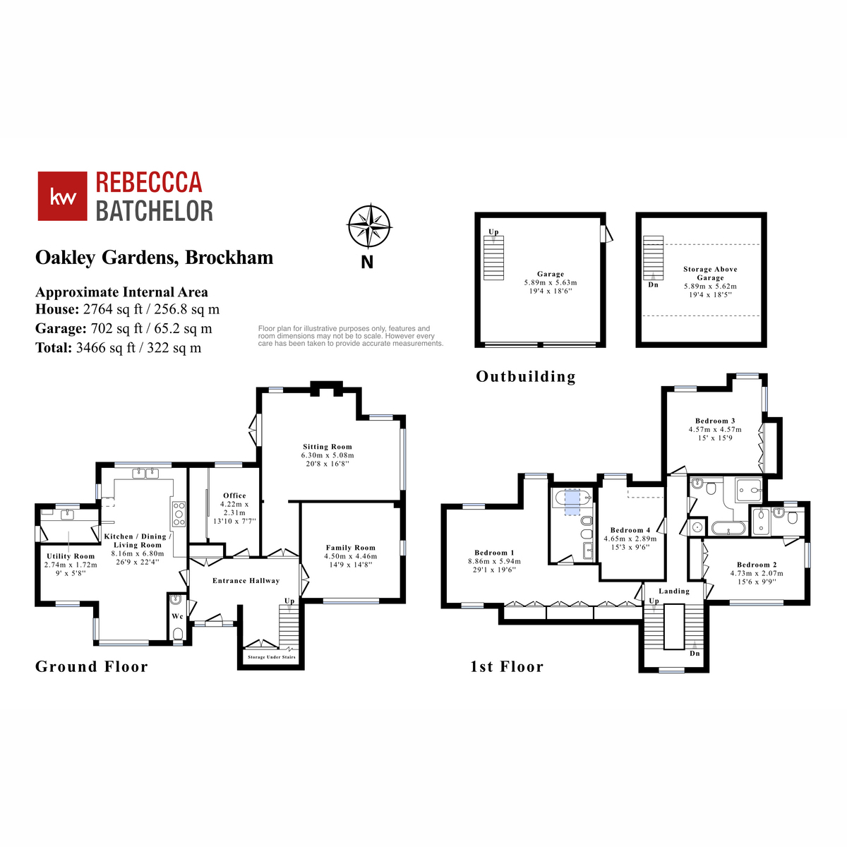 2, Oakley Gardens, Brockham Park floorplan
