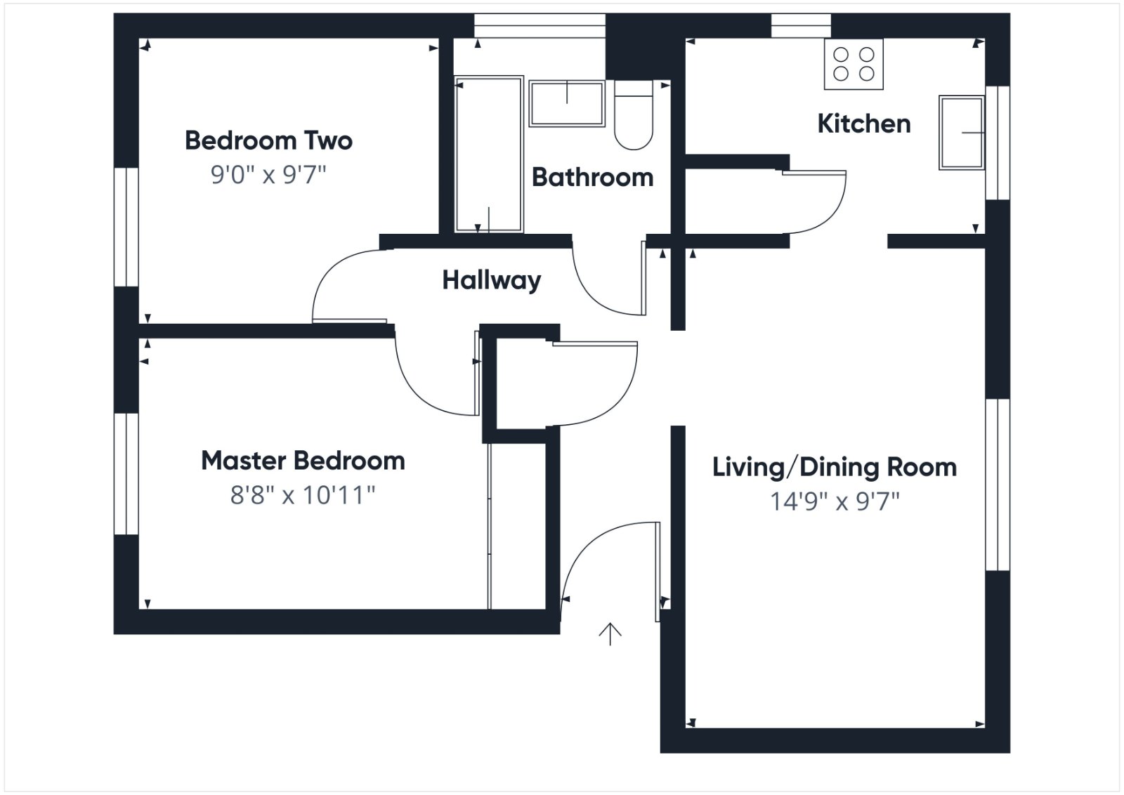 19, Rosedale, Aldershot floorplan