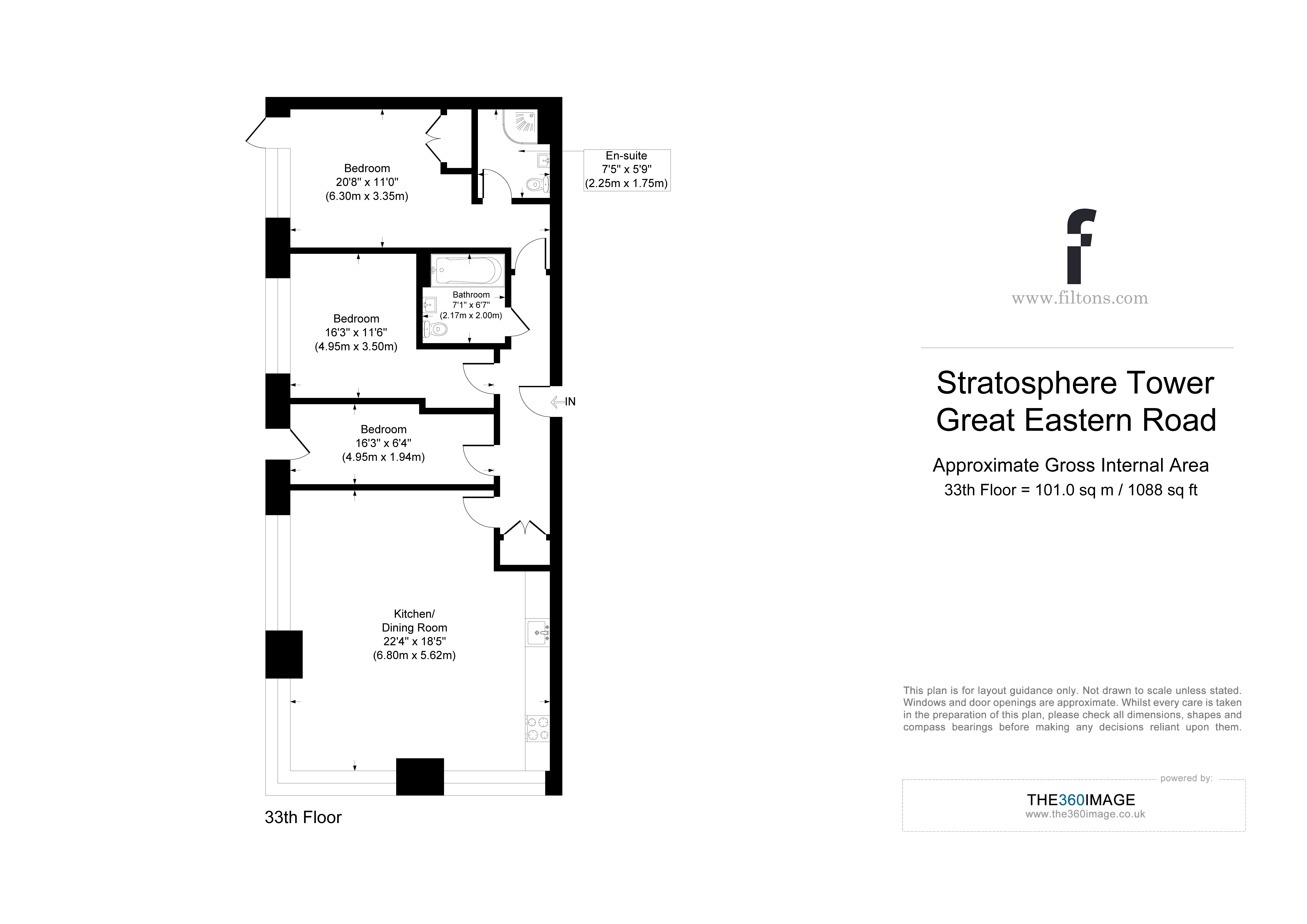 Stratosphere Tower, Great Eastern Road, London floorplan