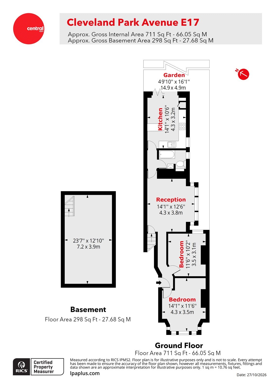 Cleveland Park Avenue, London floorplan