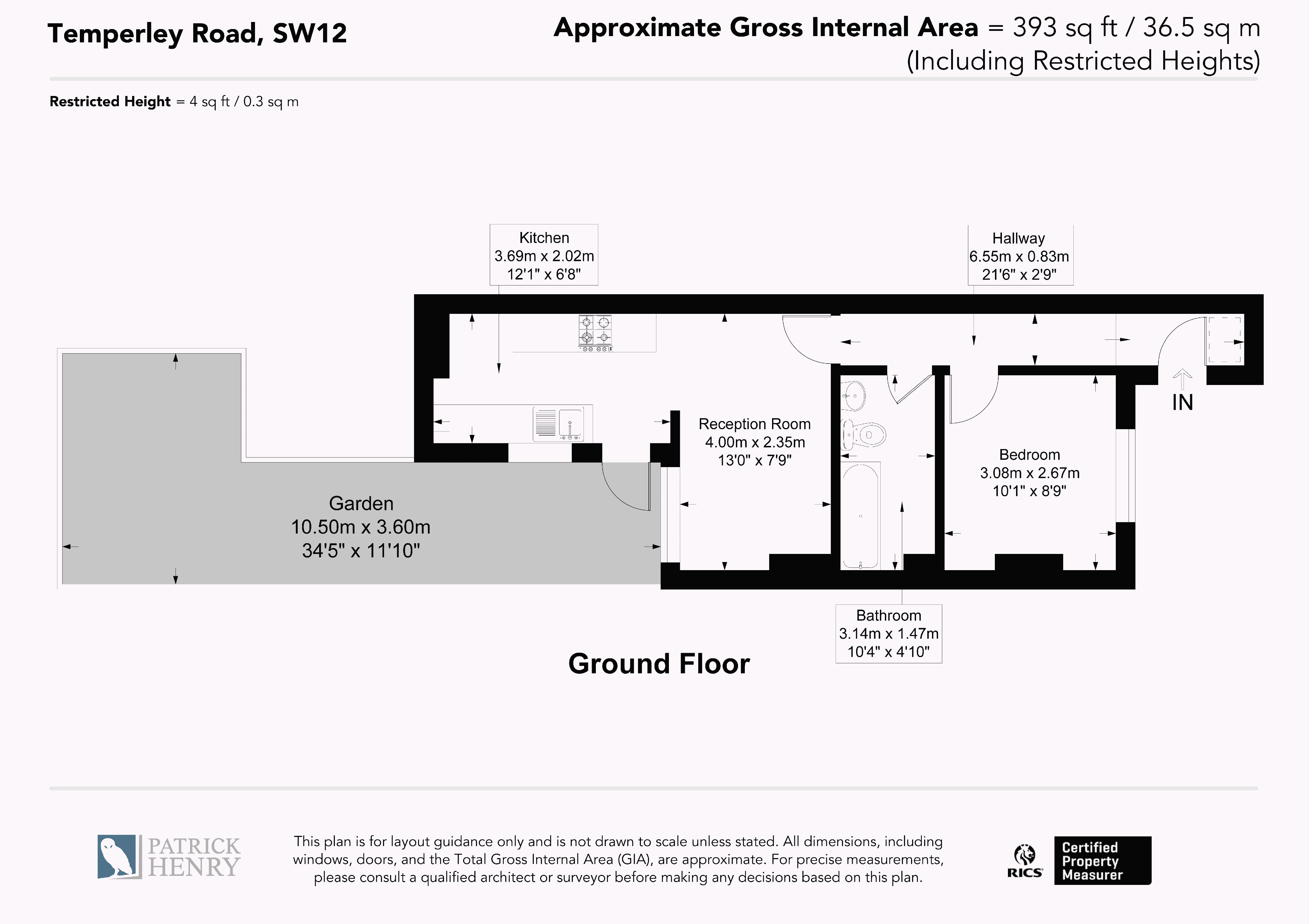 32, Temperley Road, London floorplan
