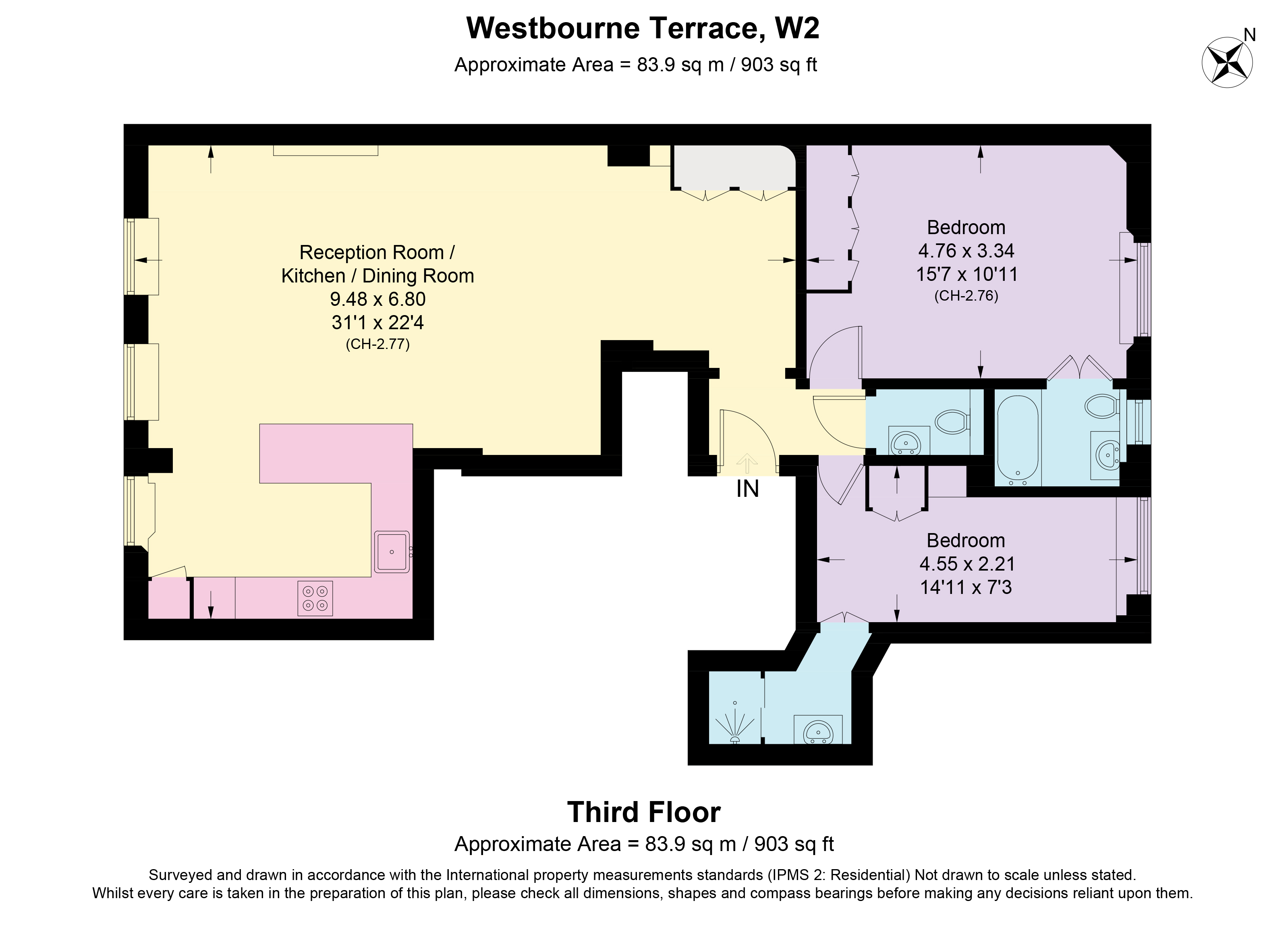 105, Westbourne Terrace, London floorplan