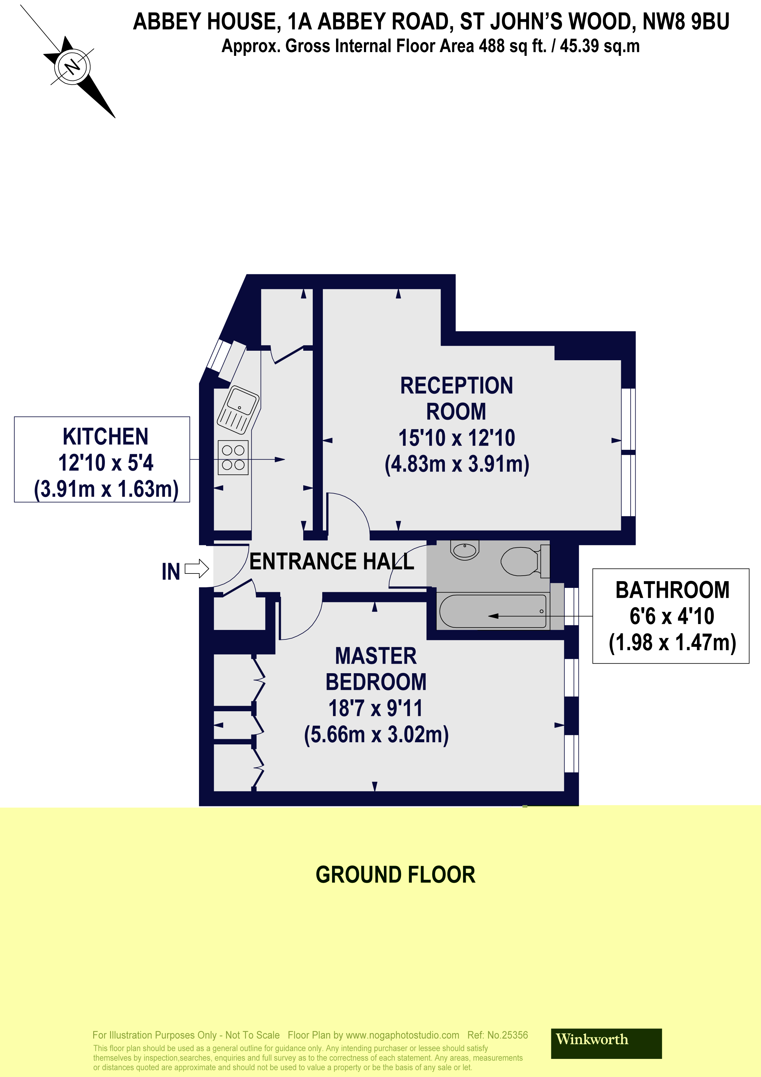 1 Bedrooms Flat to rent in Abbey House, Abbey Road NW8