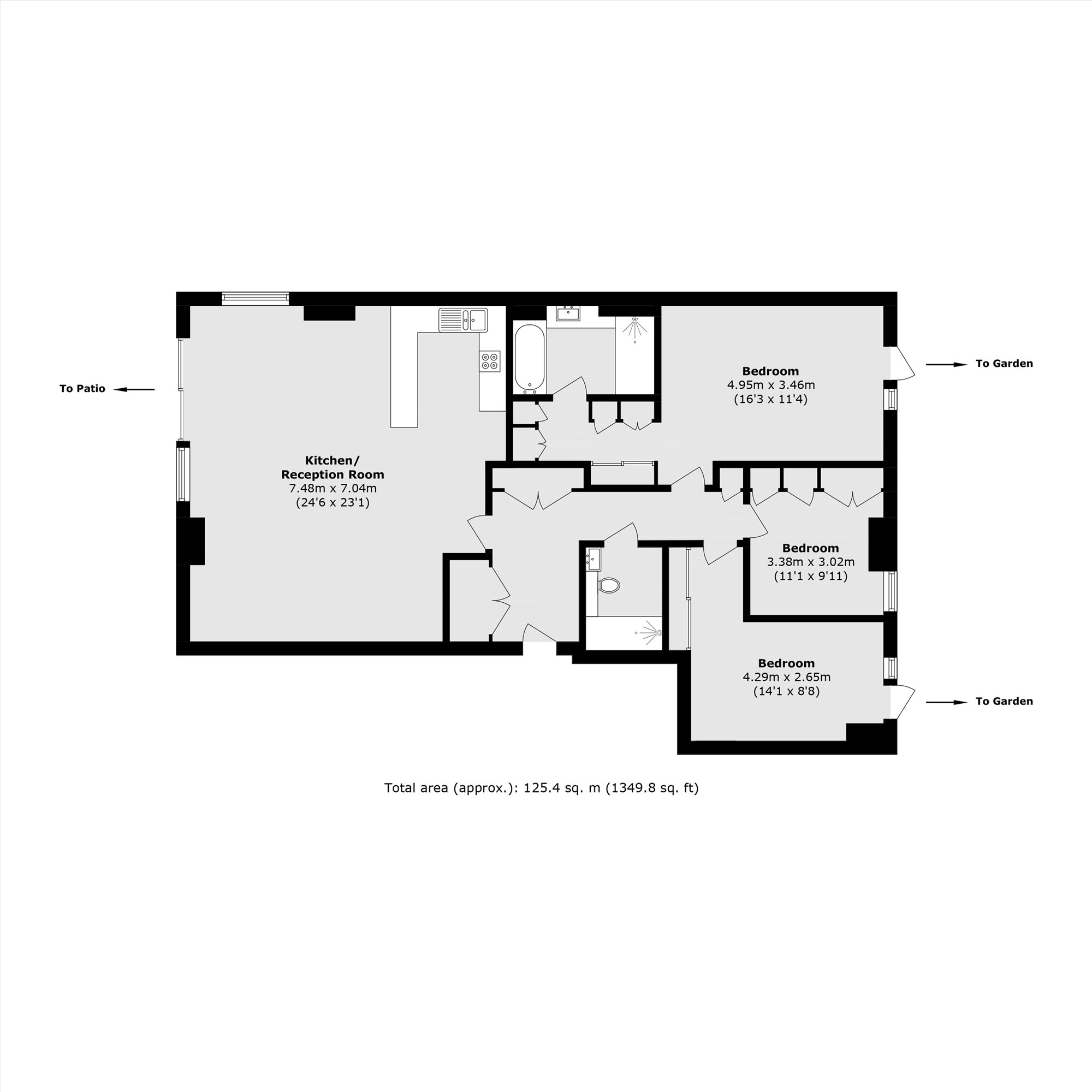 Apartment Cg1, Chartwell House, Waterfront Drive, London floorplan