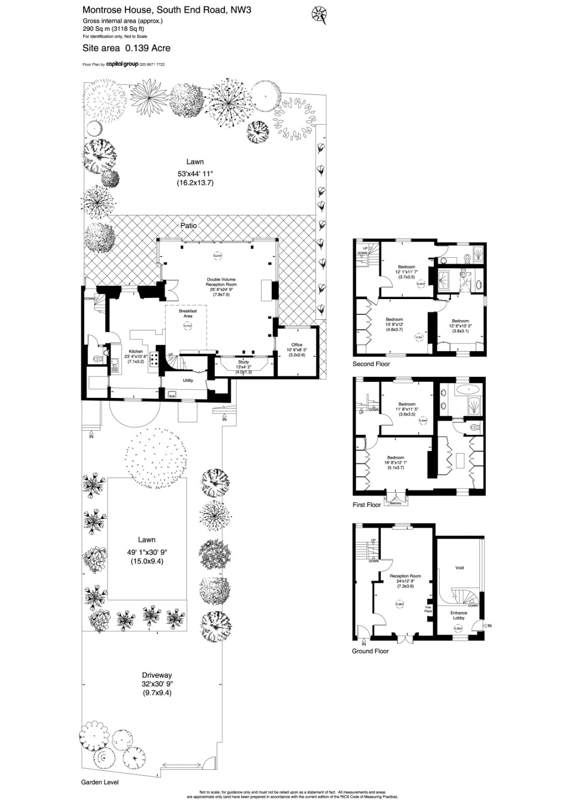Montrose House, 79, South End Road, London floorplan