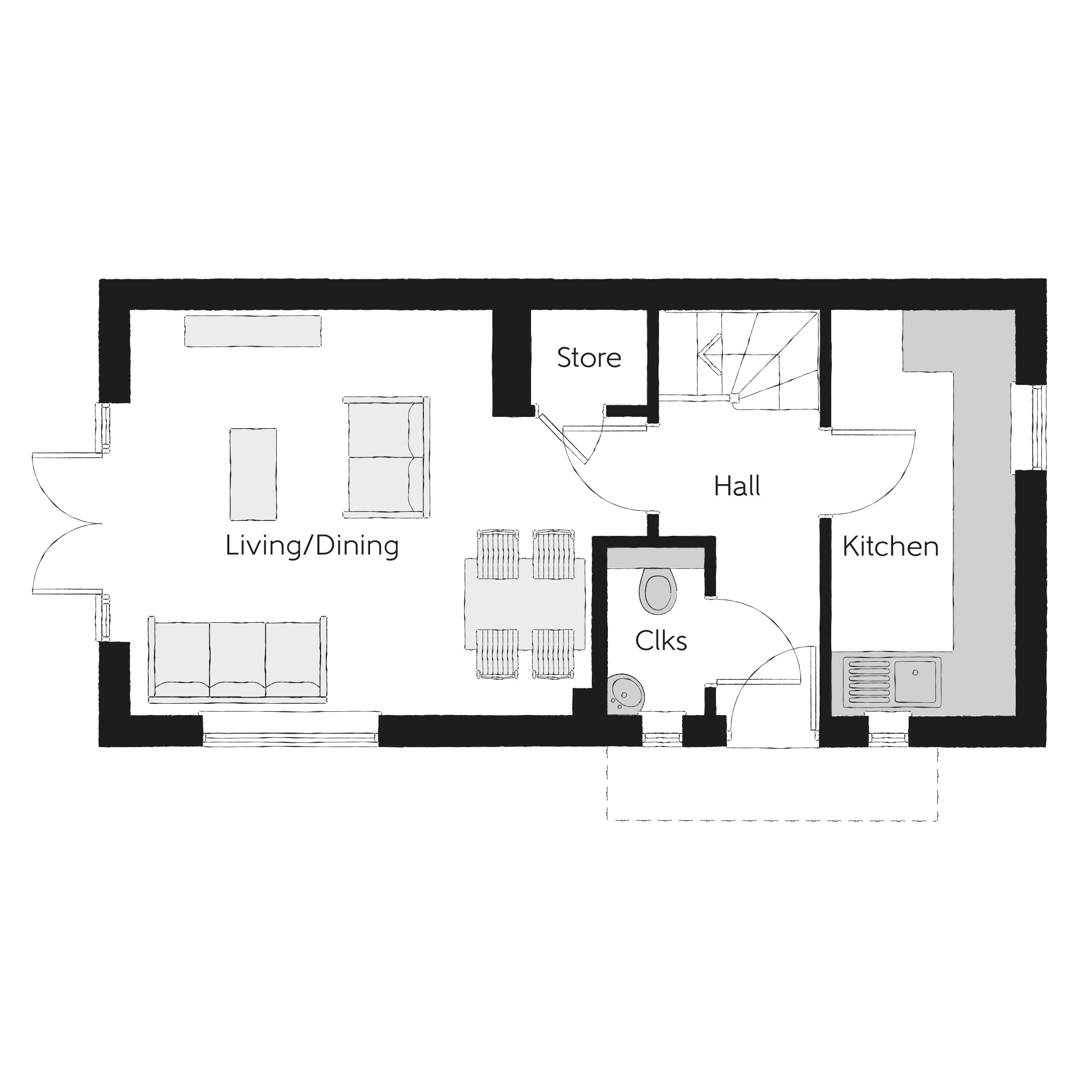 Easington Lane, Easington Lane floorplan