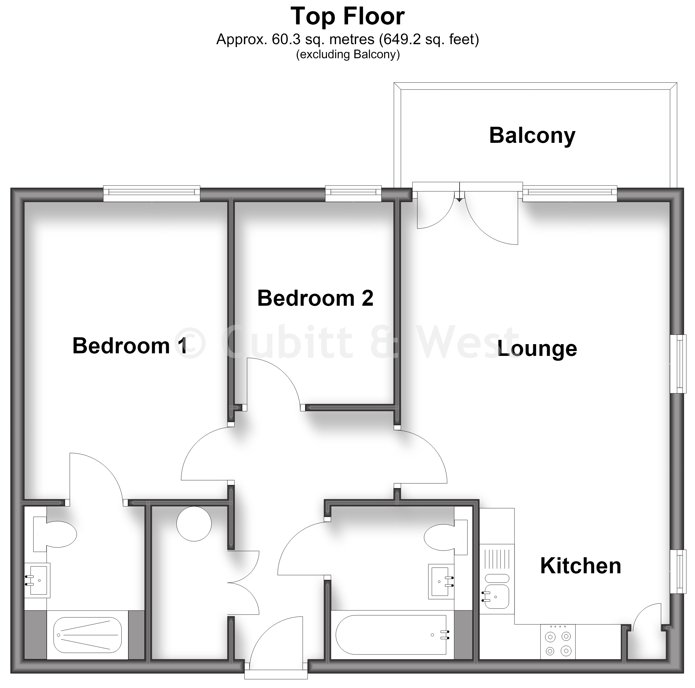 1, Denman Place, Brighton floorplan