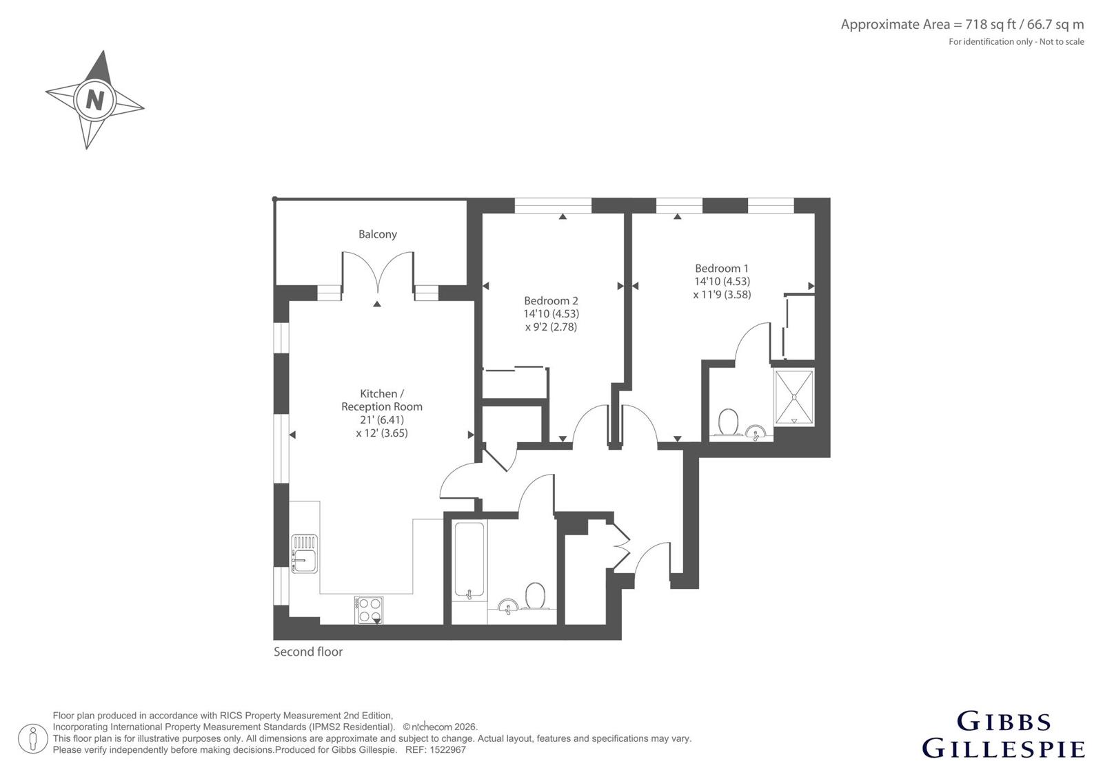 14 Fayer Court,, Henbury Way, Hertfordshire floorplan