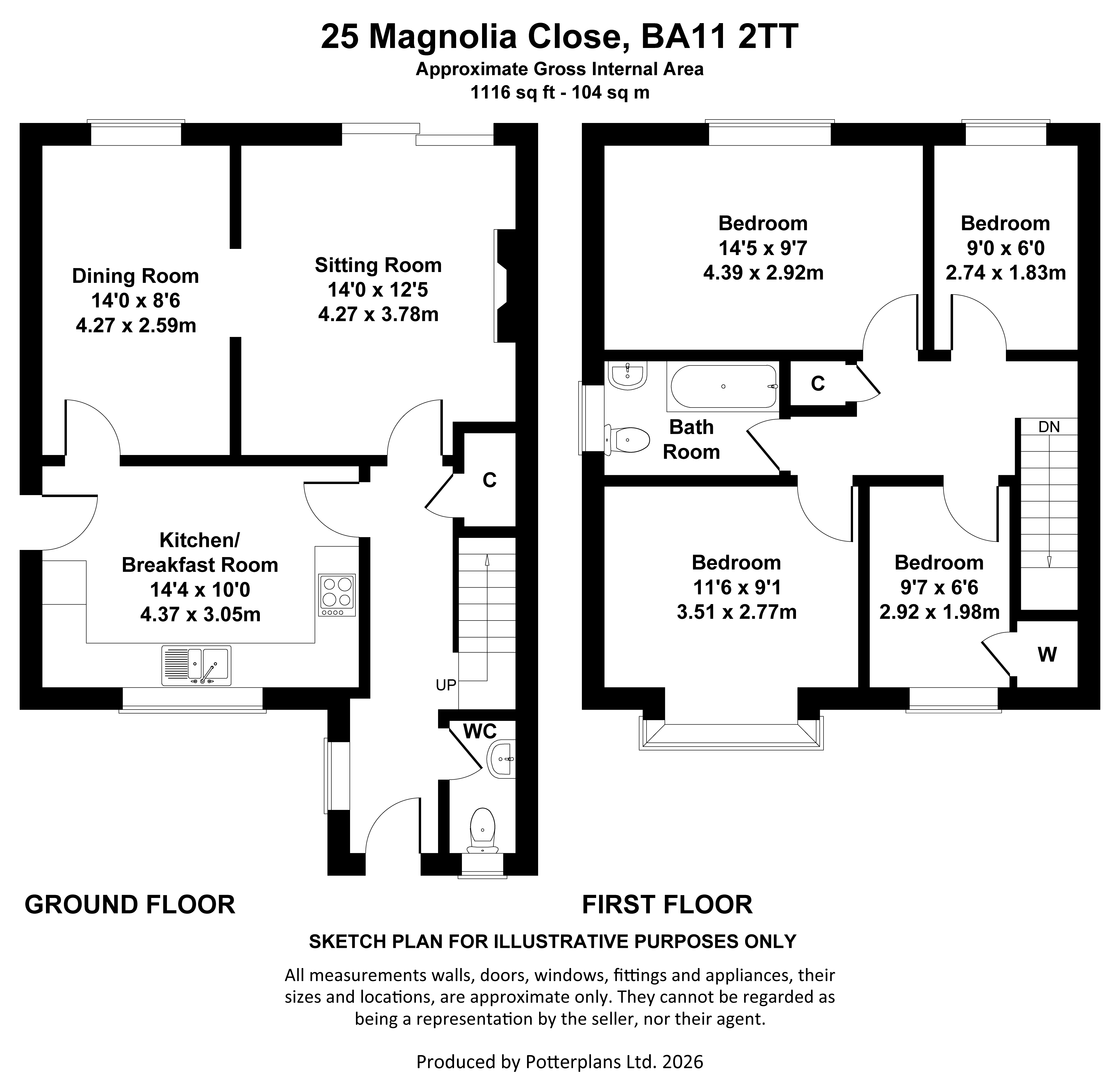 25, Magnolia Close, Somerset floorplan