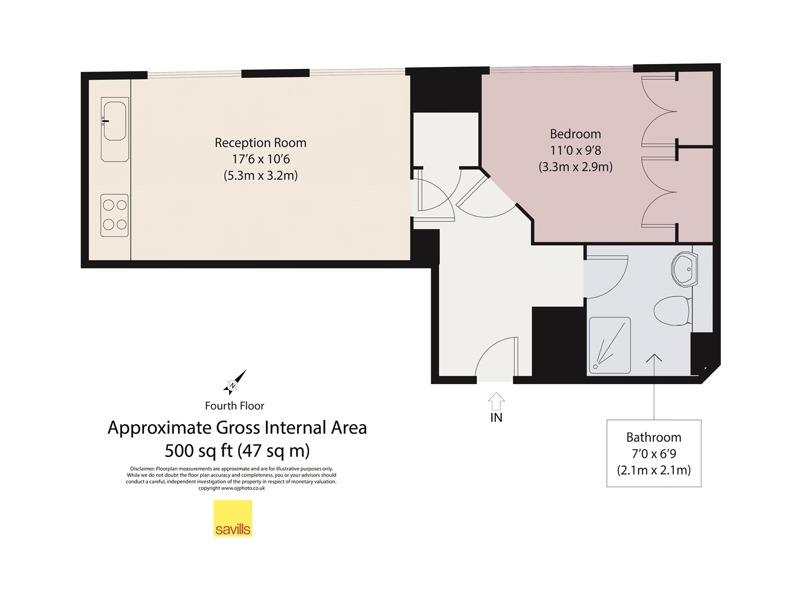 Flat 54, Weddel House, 20, West Smithfield, London floorplan