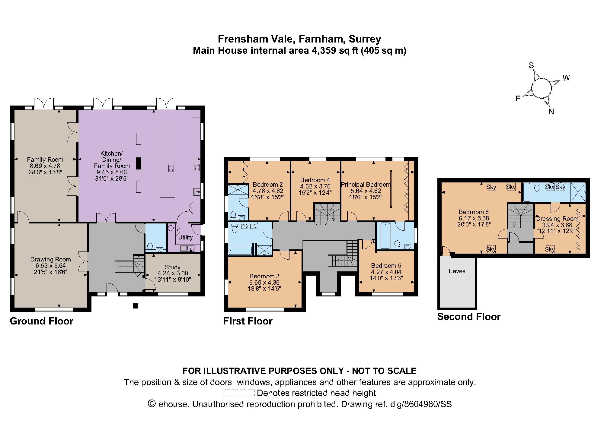 Frensham Vale, Lower Bourne, Farnham, Surrey GU10, 6 bedroom detached