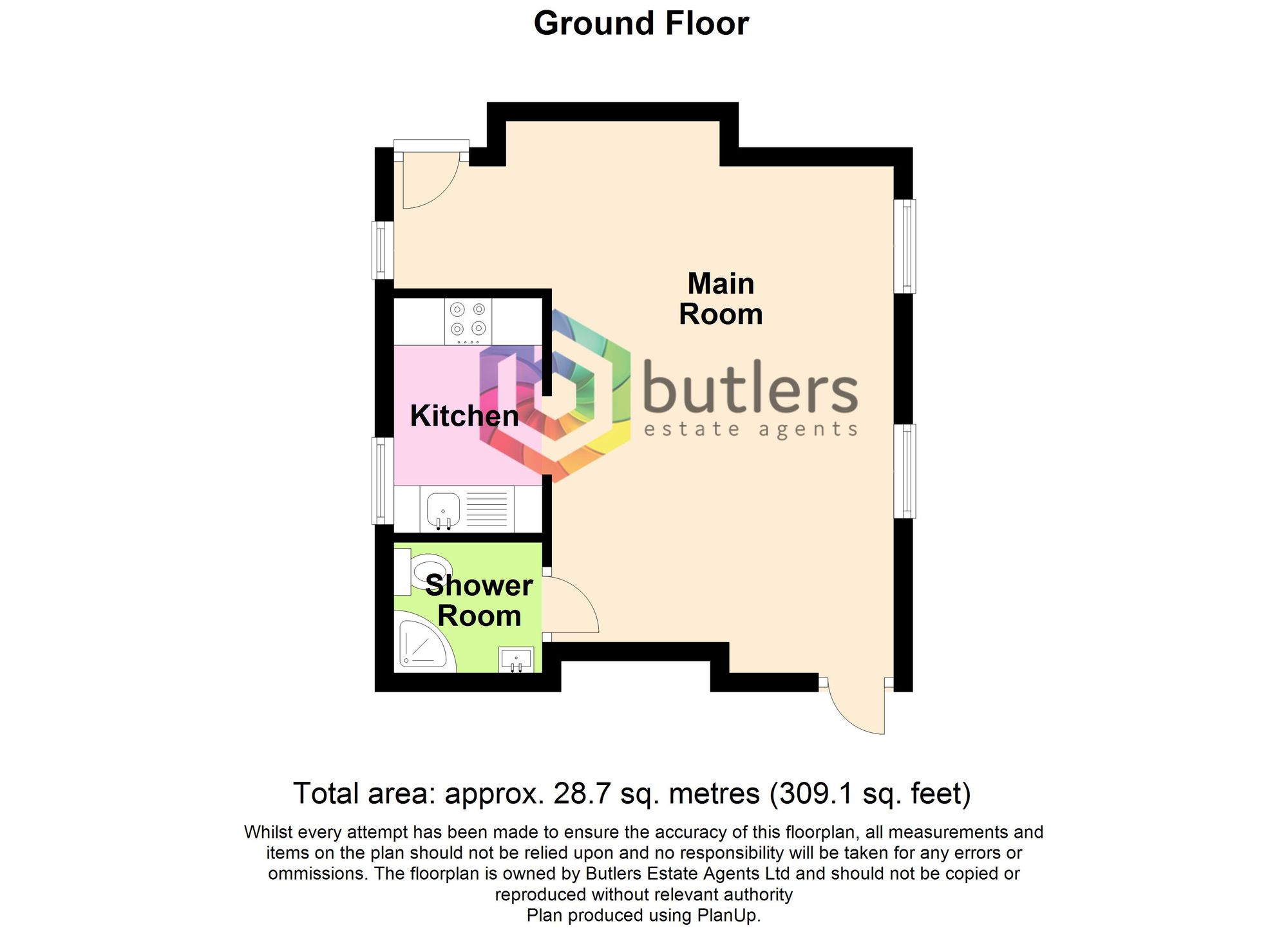 Flat 6, The Royal, Sheffield floorplan