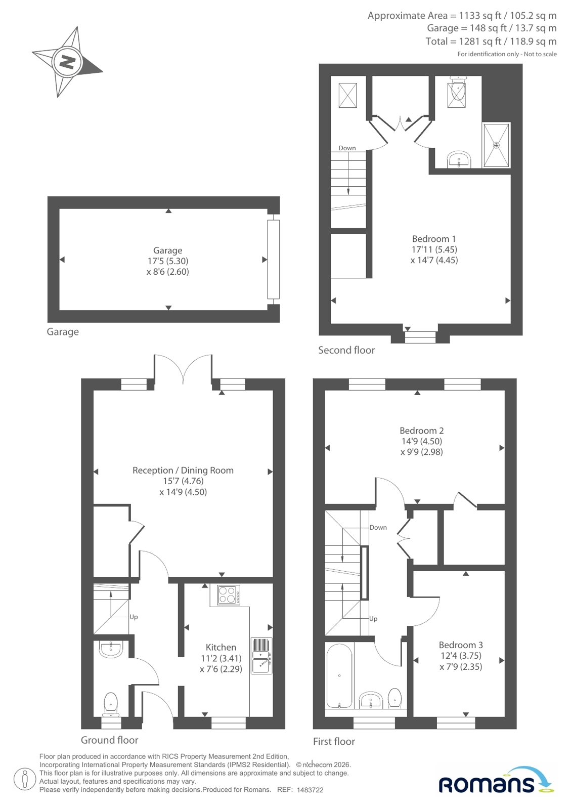 2, Milbury Walk, Swindon floorplan