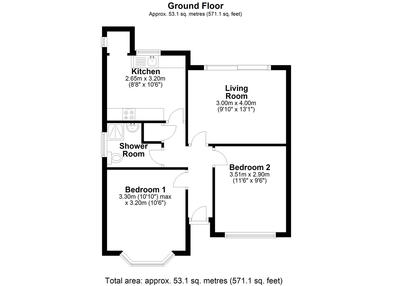 Kingsway, StainesUponThames TW19, 2 bedroom bungalow for sale