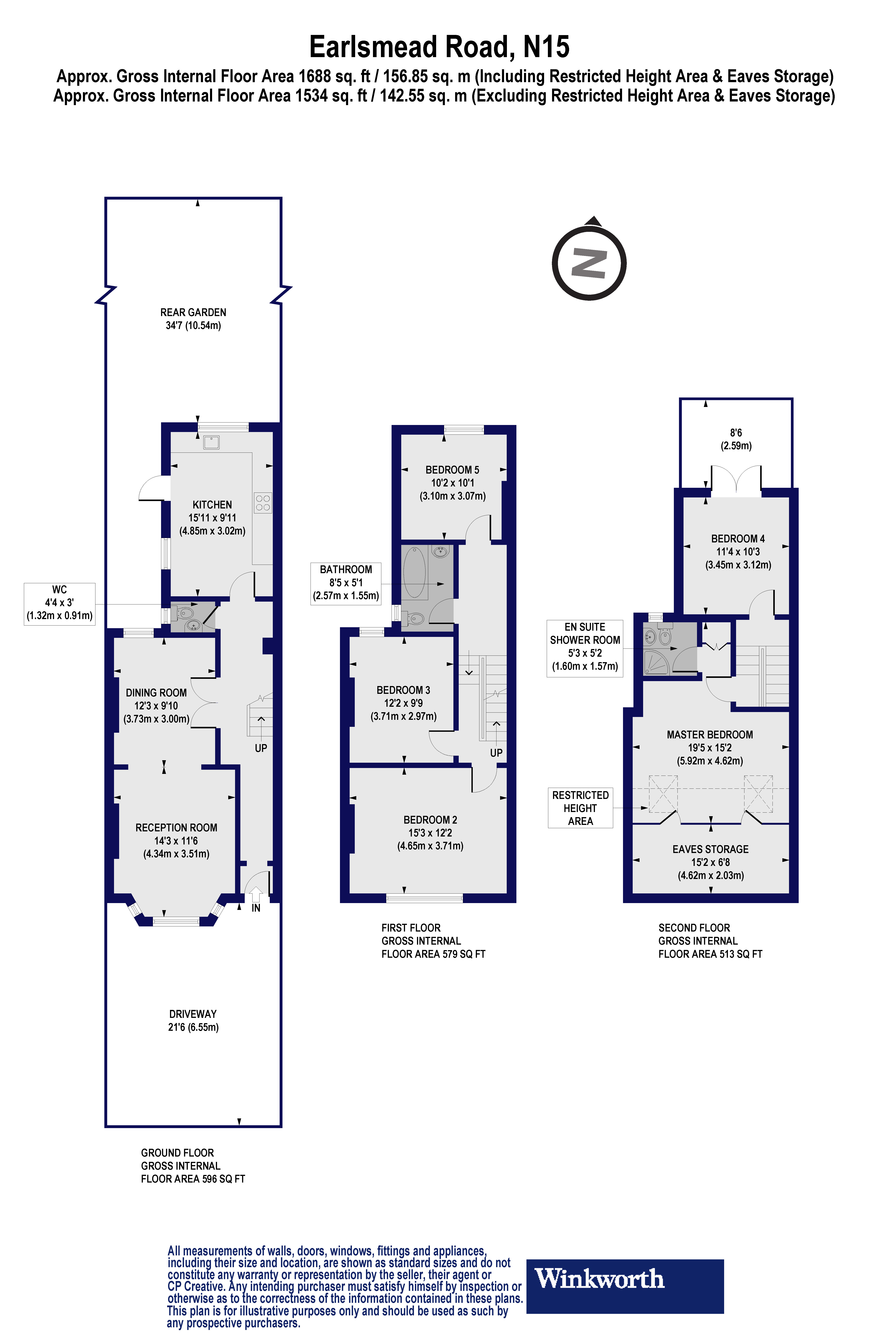 5 Bedrooms Semi-detached house to rent in Earlsmead Road, London N15
