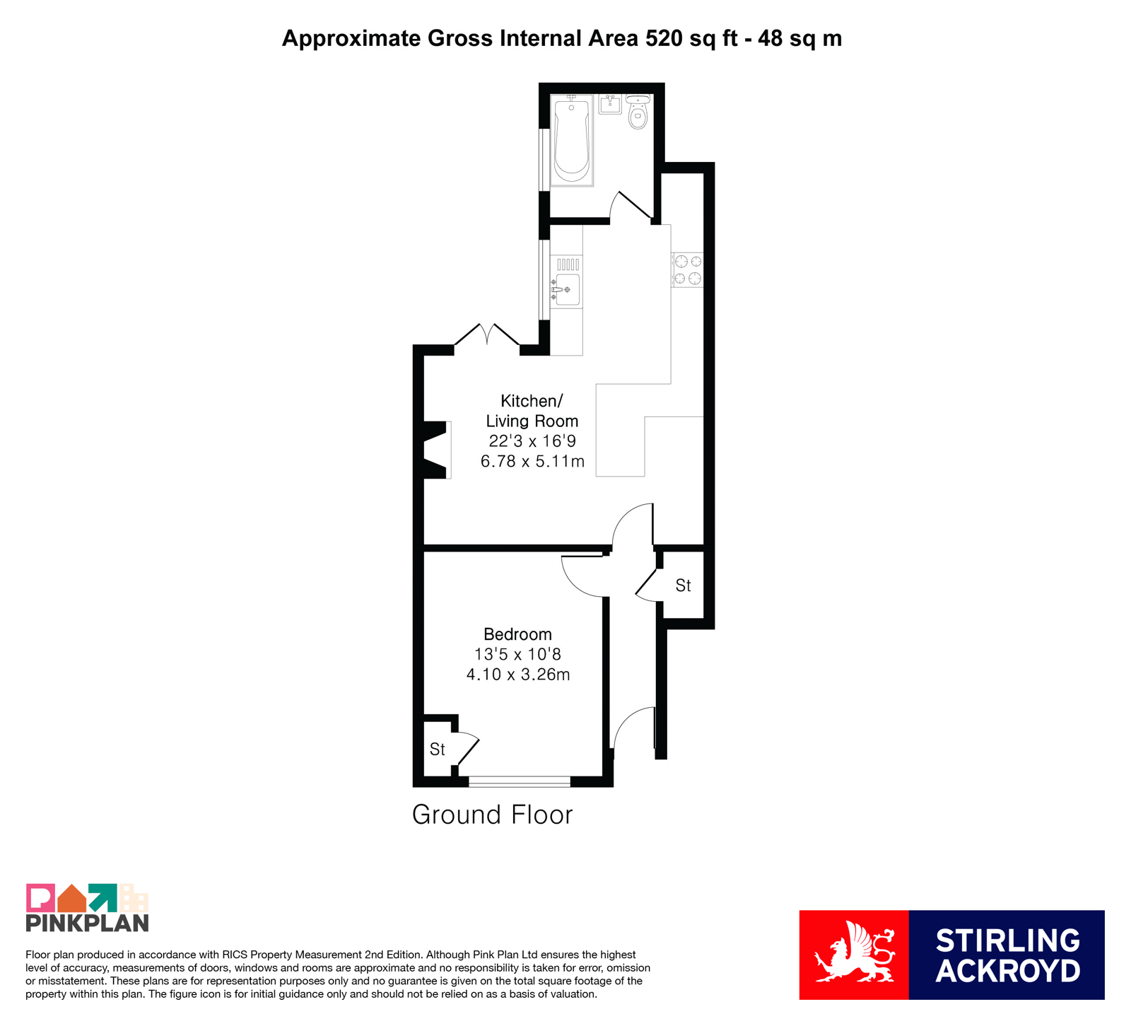 1, Penton Avenue, Surrey floorplan