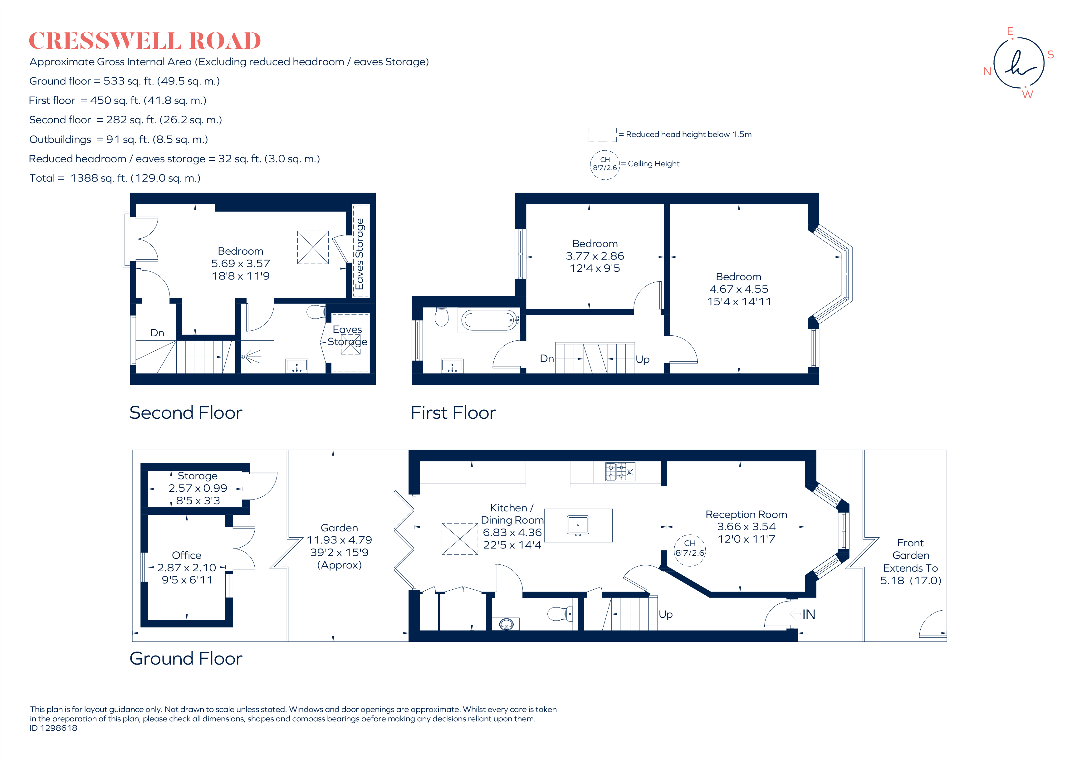 17, Cresswell Road, Twickenham floorplan
