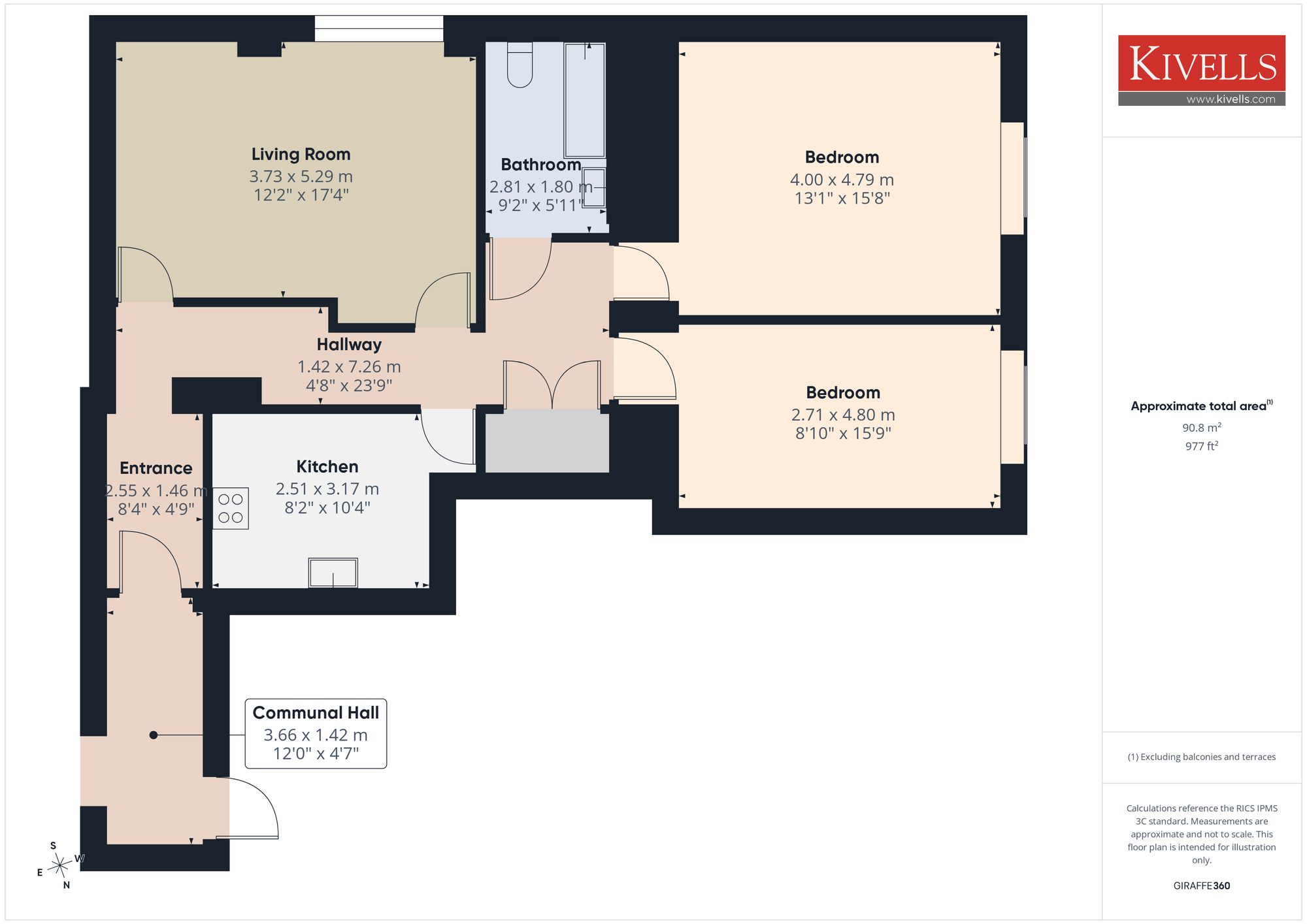 Apt 3, Webbs House Pike Street, Liskeard floorplan