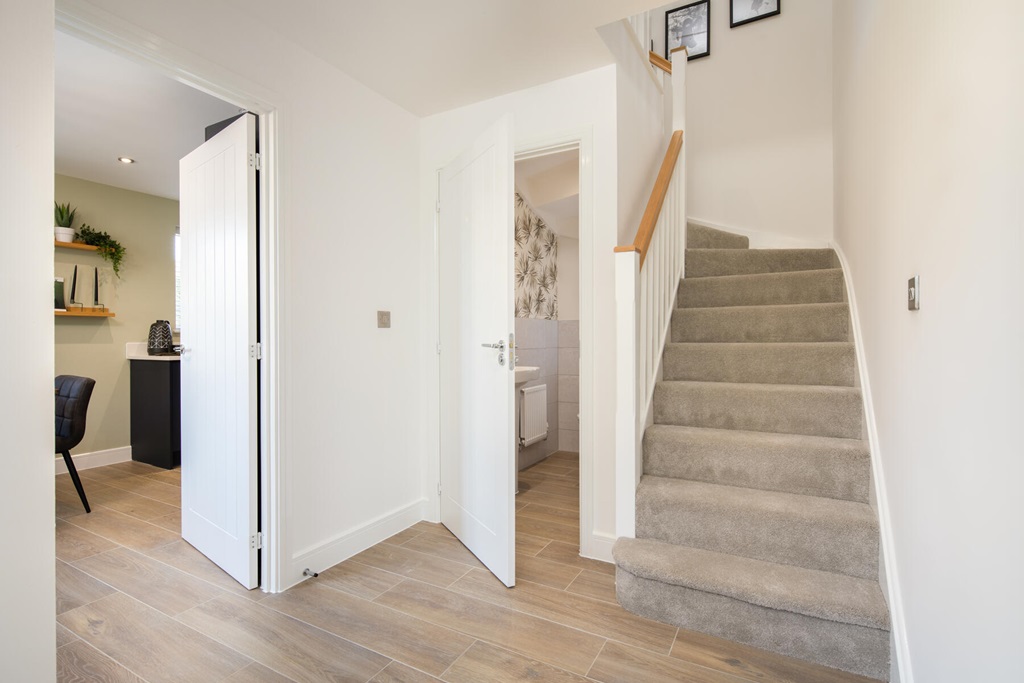 Property 3 of 9. Central Hallway With Handy Cloakroom
