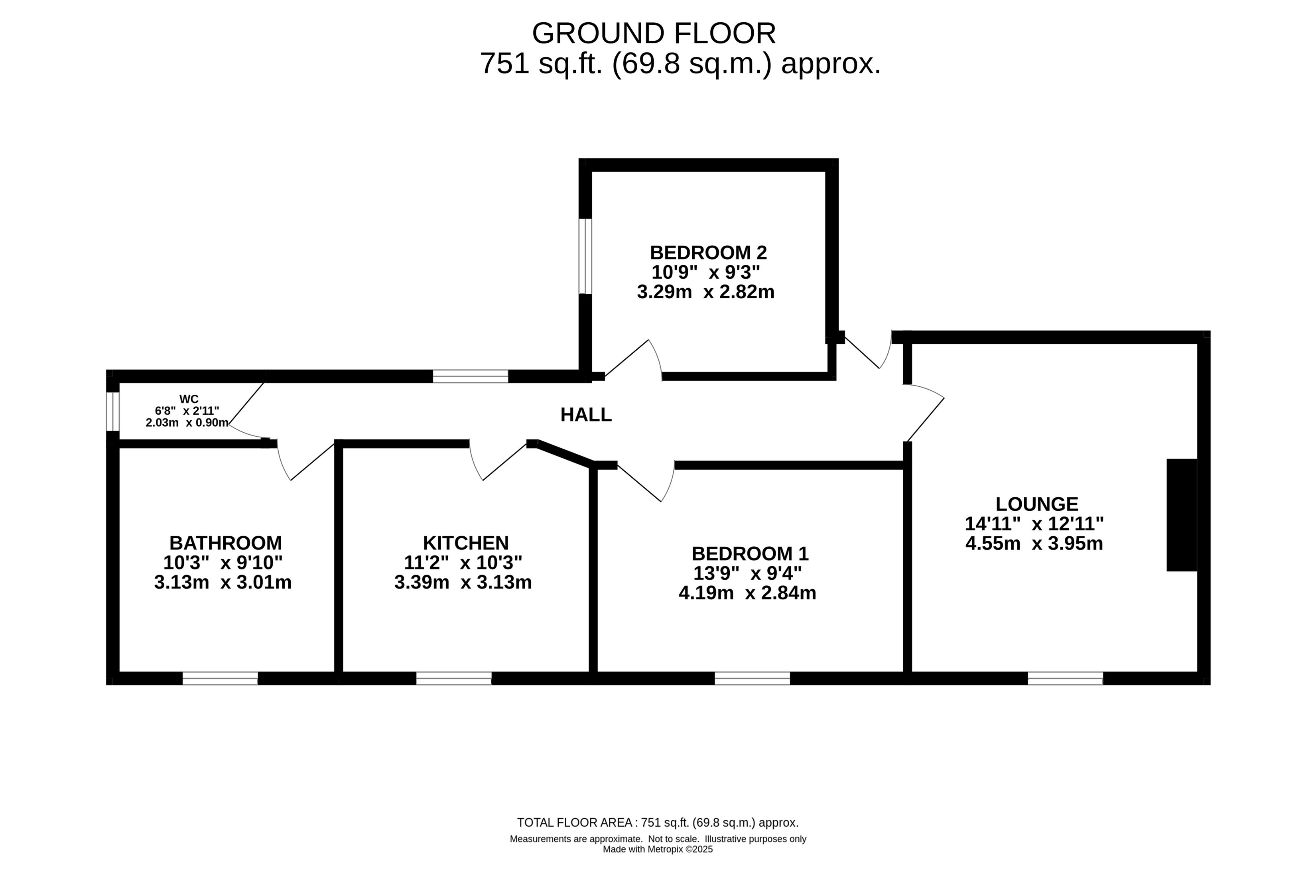 18, Flat 3, Bath Road, Buxton floorplan